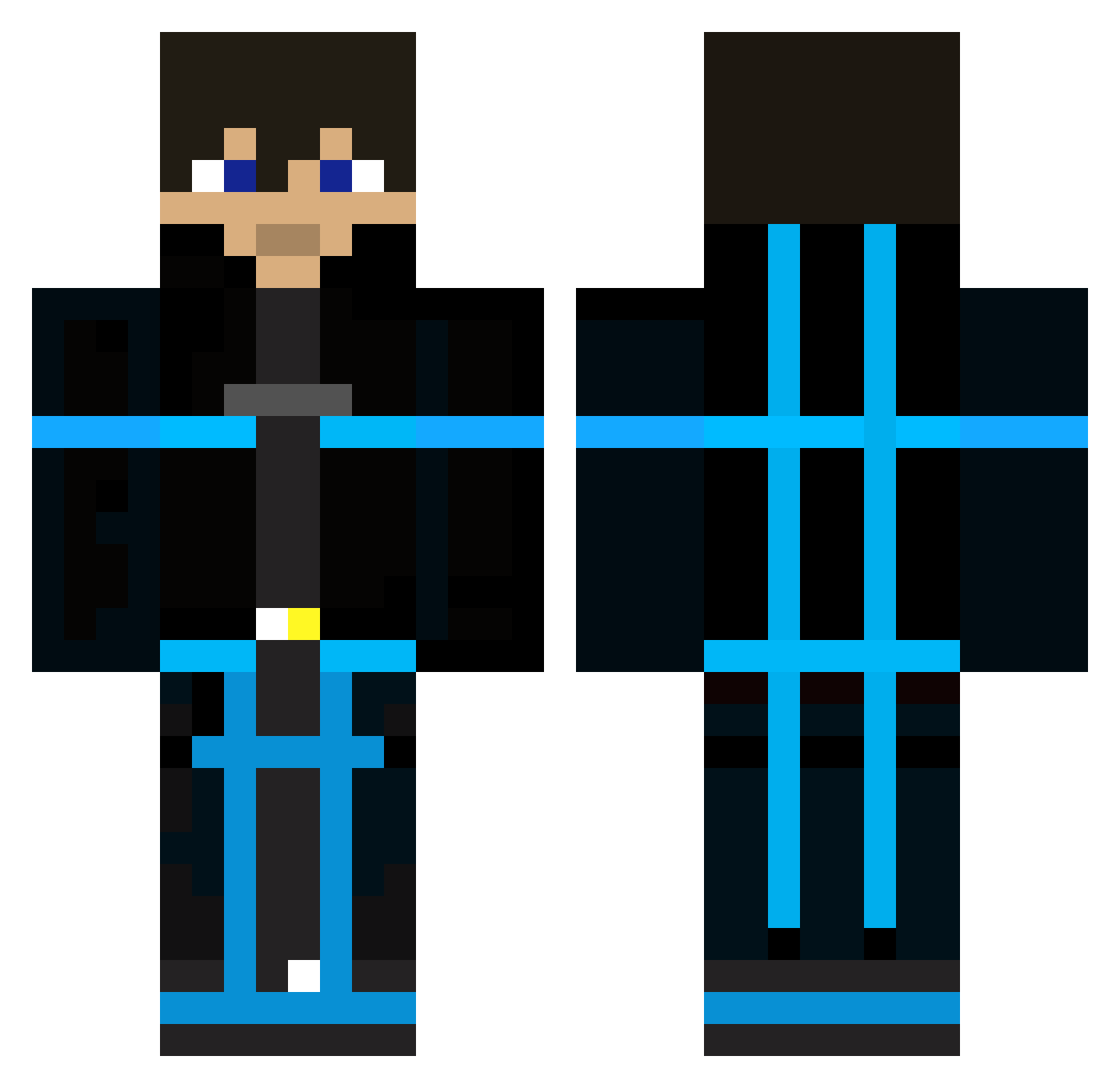 maplenight_ Minecraft skin, front and back view
