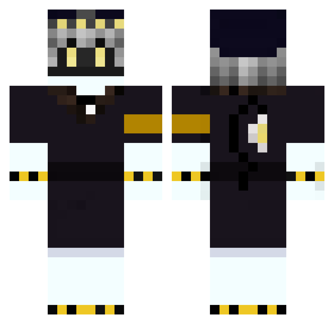 LumityForLife Minecraft skin, front and back view