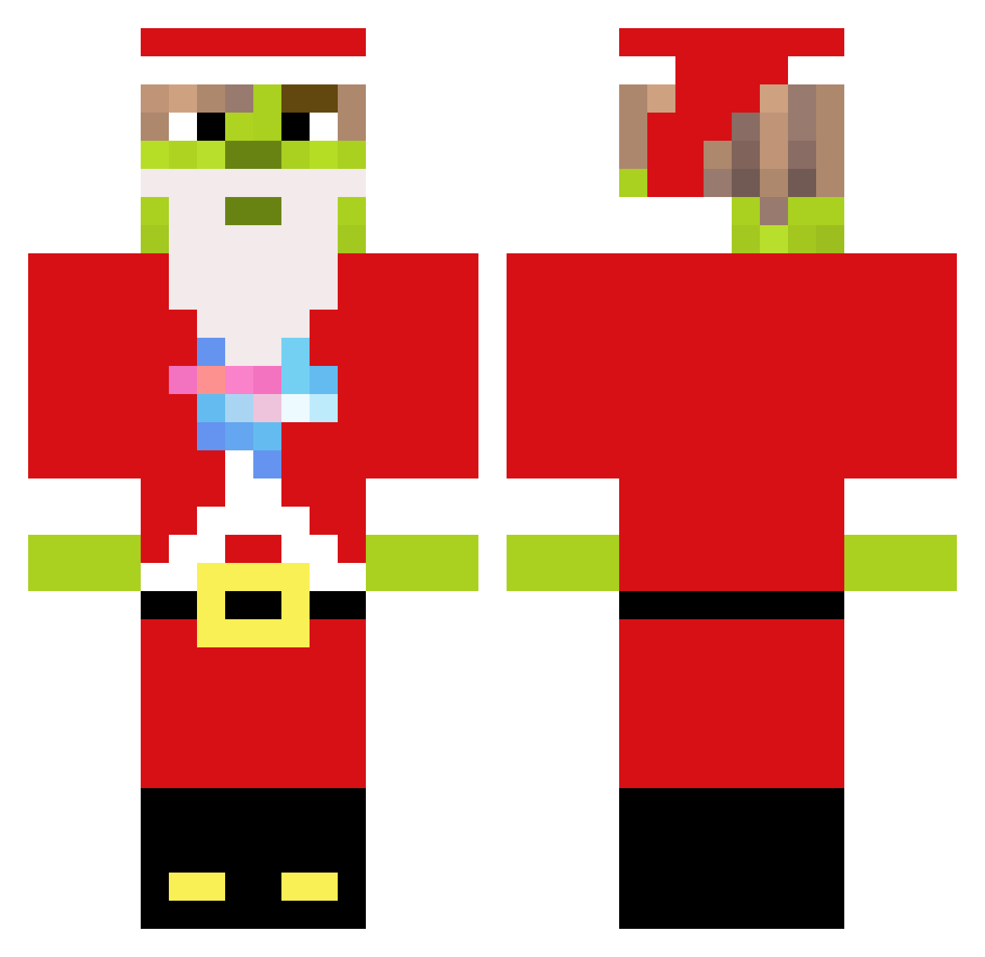 Dynamite_1203 Minecraft skin, front and back view