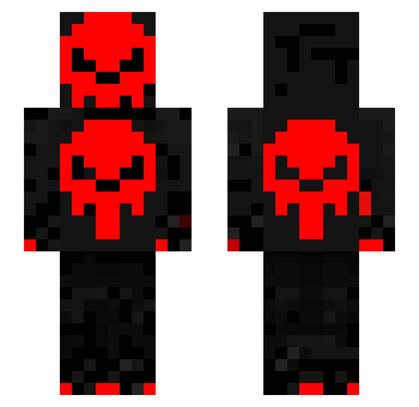 EGE1245 Minecraft skin, front and back view