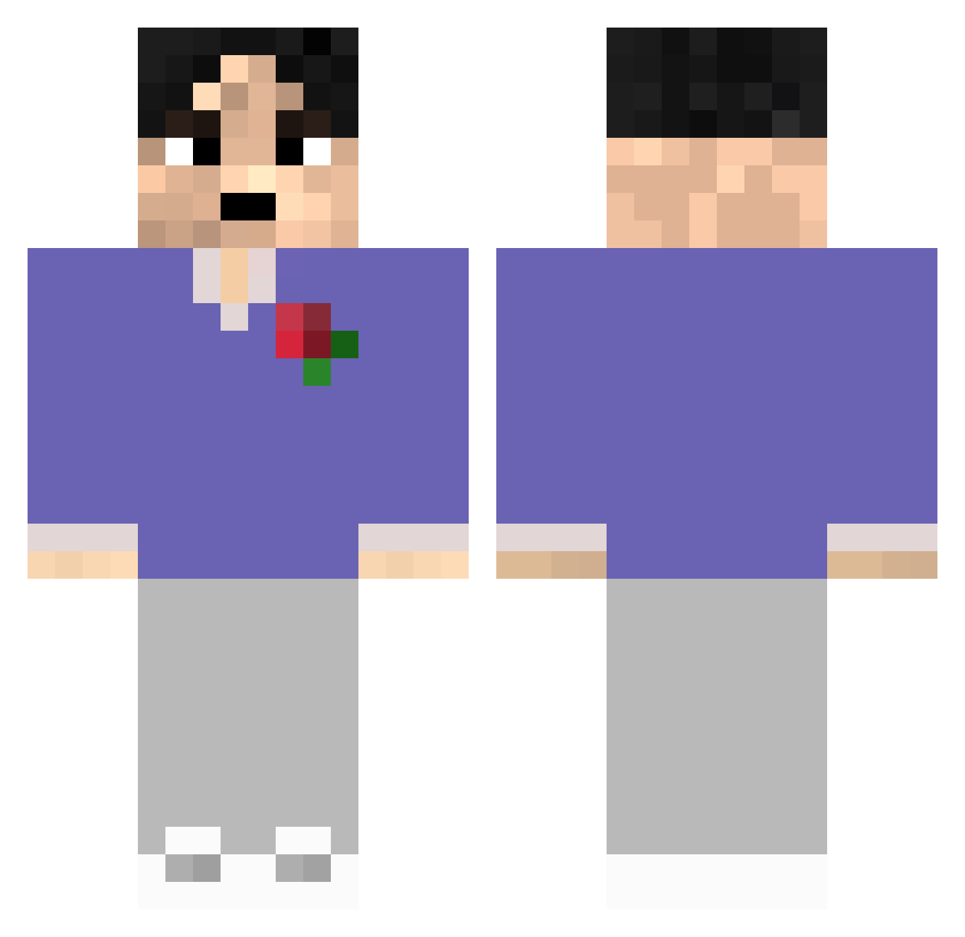STAMSlTE Minecraft skin, front and back view