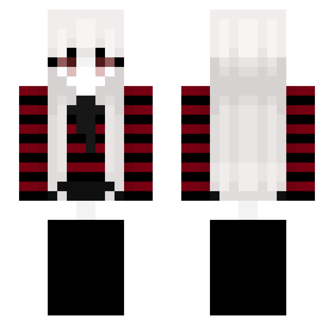 akiwry Minecraft skin, front and back view