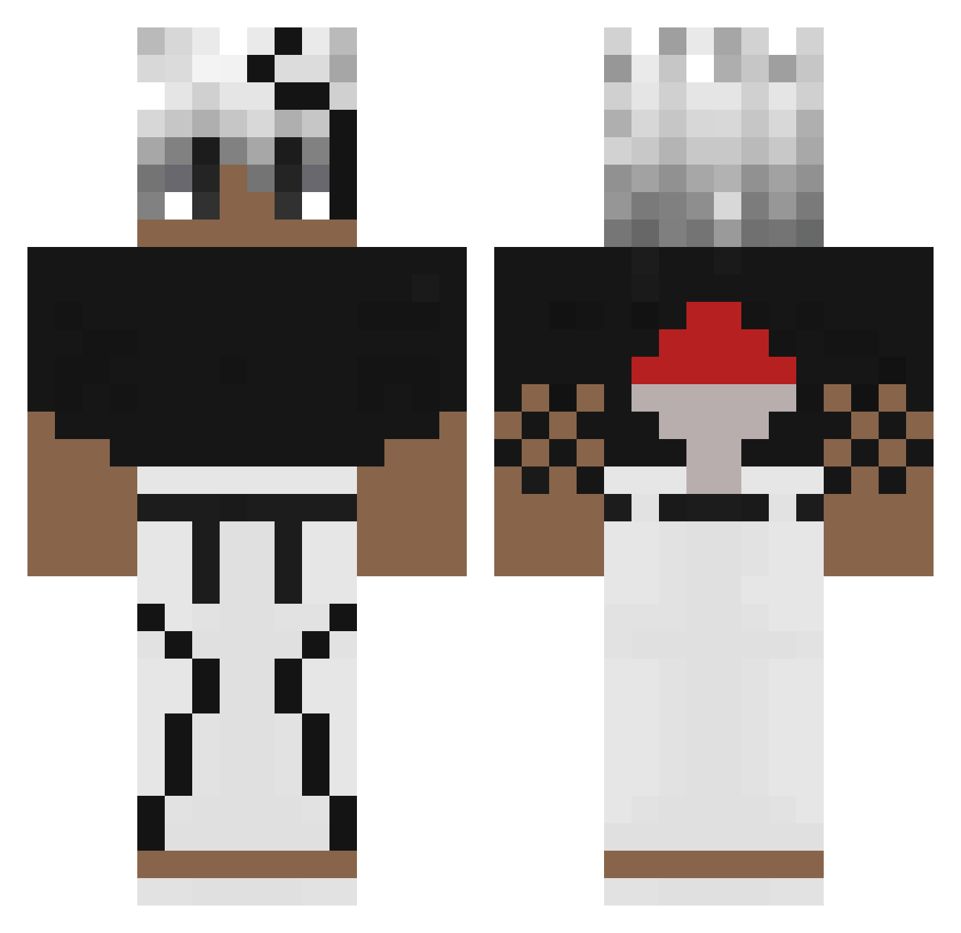 PhotonPrince Minecraft skin, front and back view