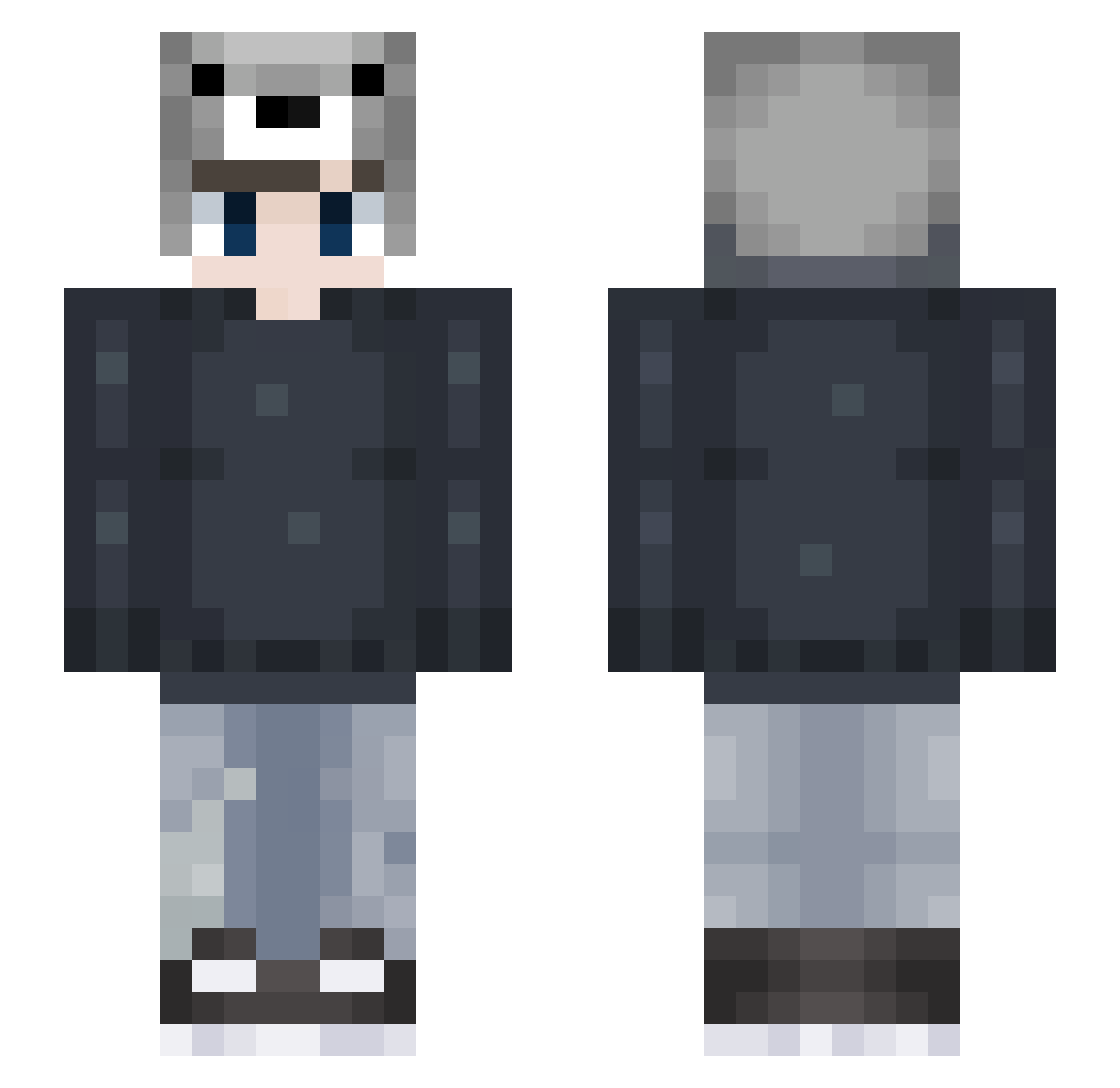 Sohe_One Minecraft skin, front and back view