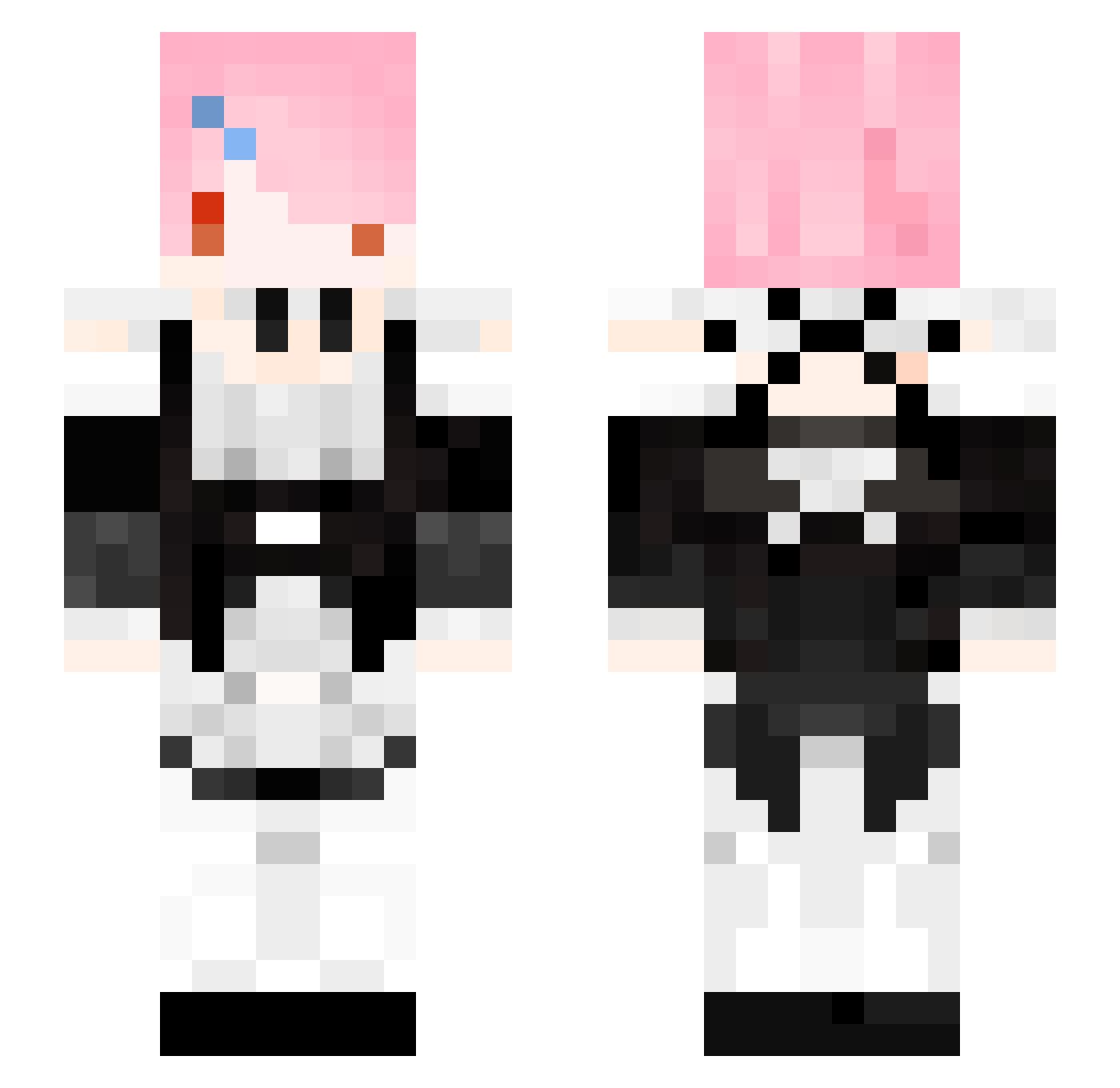 dino_0422 Minecraft skin, front and back view