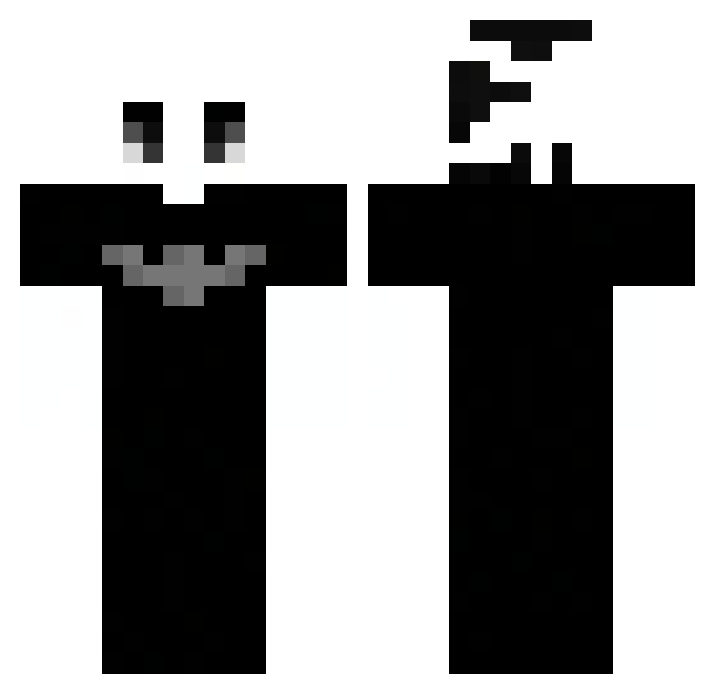 Trituradorbosta Minecraft skin, front and back view