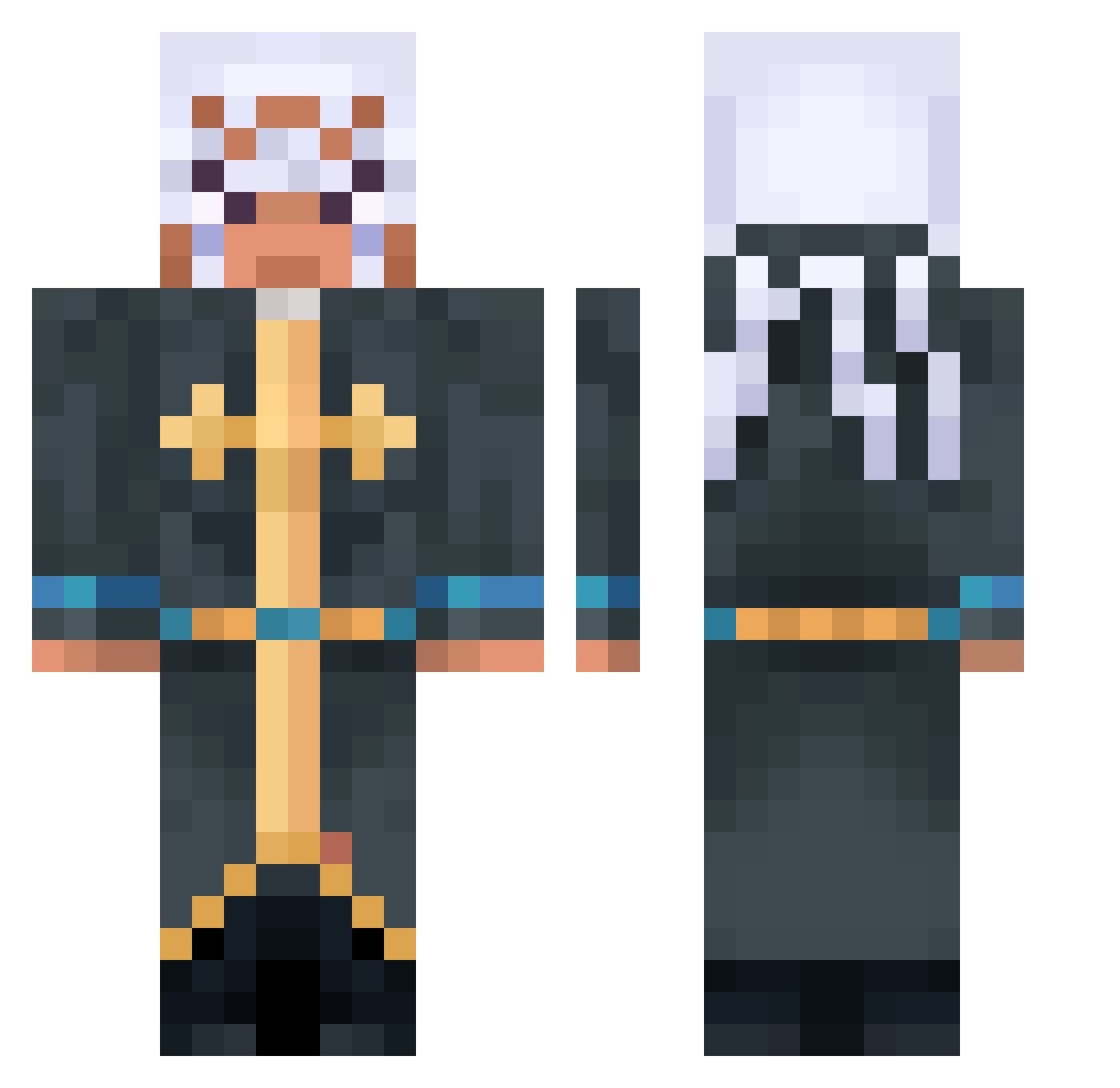 goawayimrec Minecraft skin, front and back view