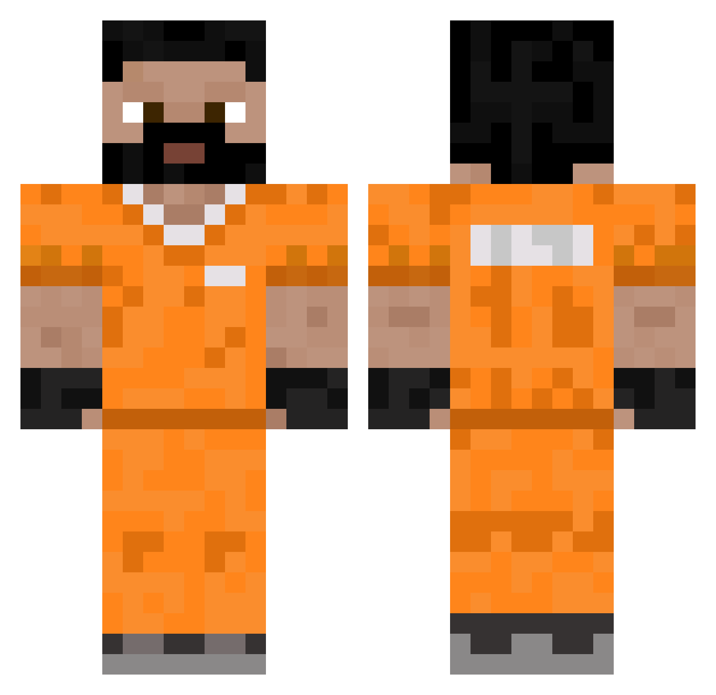 DardoCharly Minecraft skin, front and back view