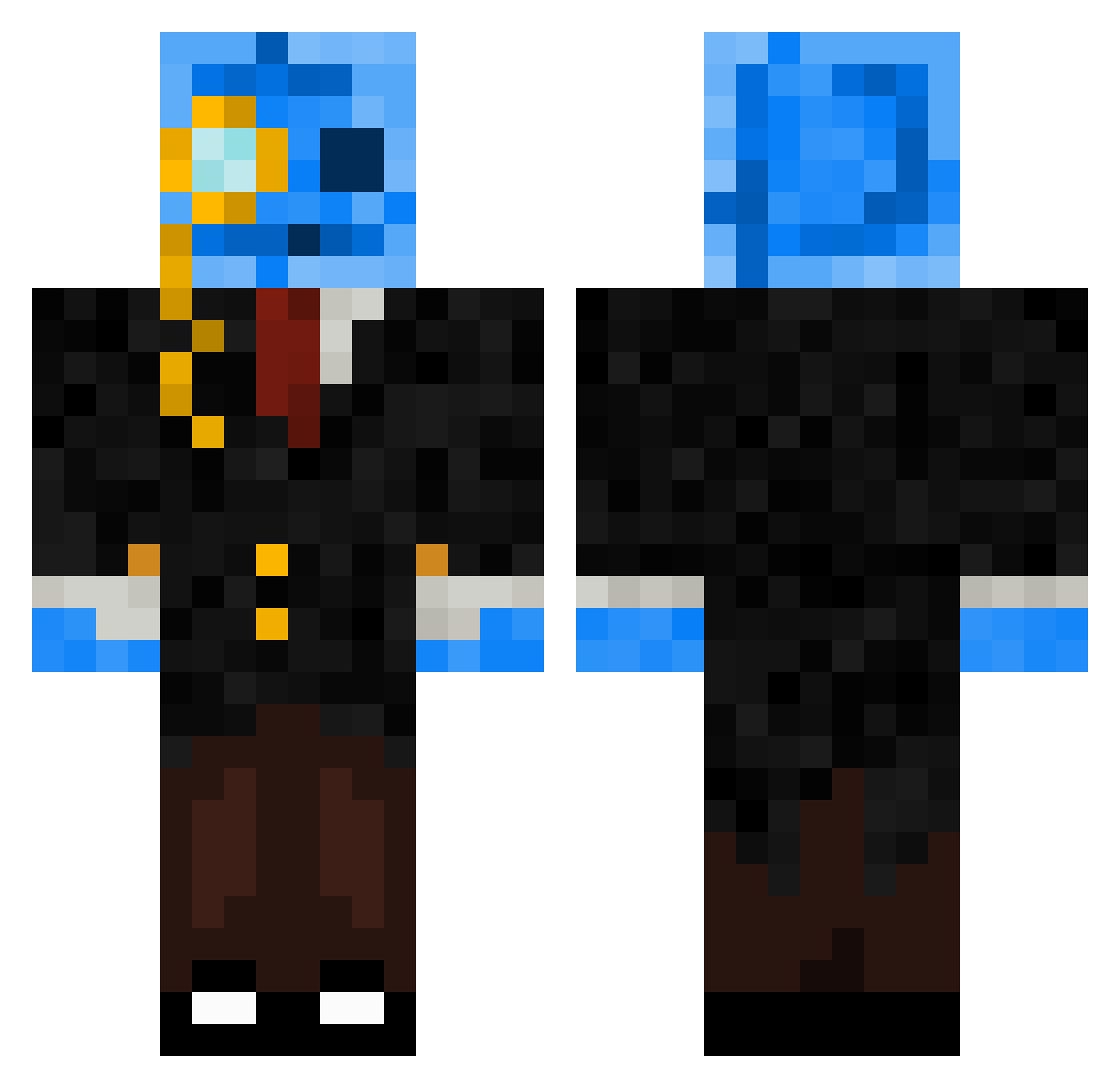 jamjestkapi2 Minecraft skin, front and back view