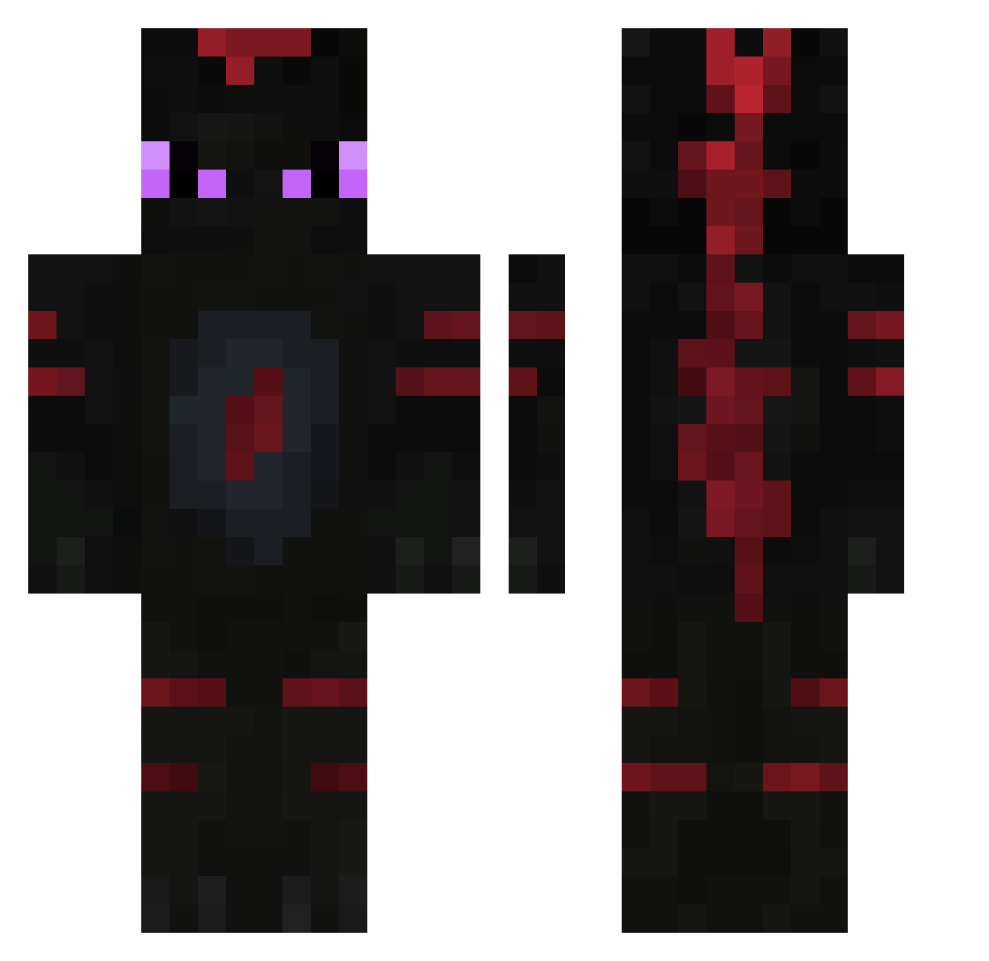 MLHDogan Minecraft skin, front and back view