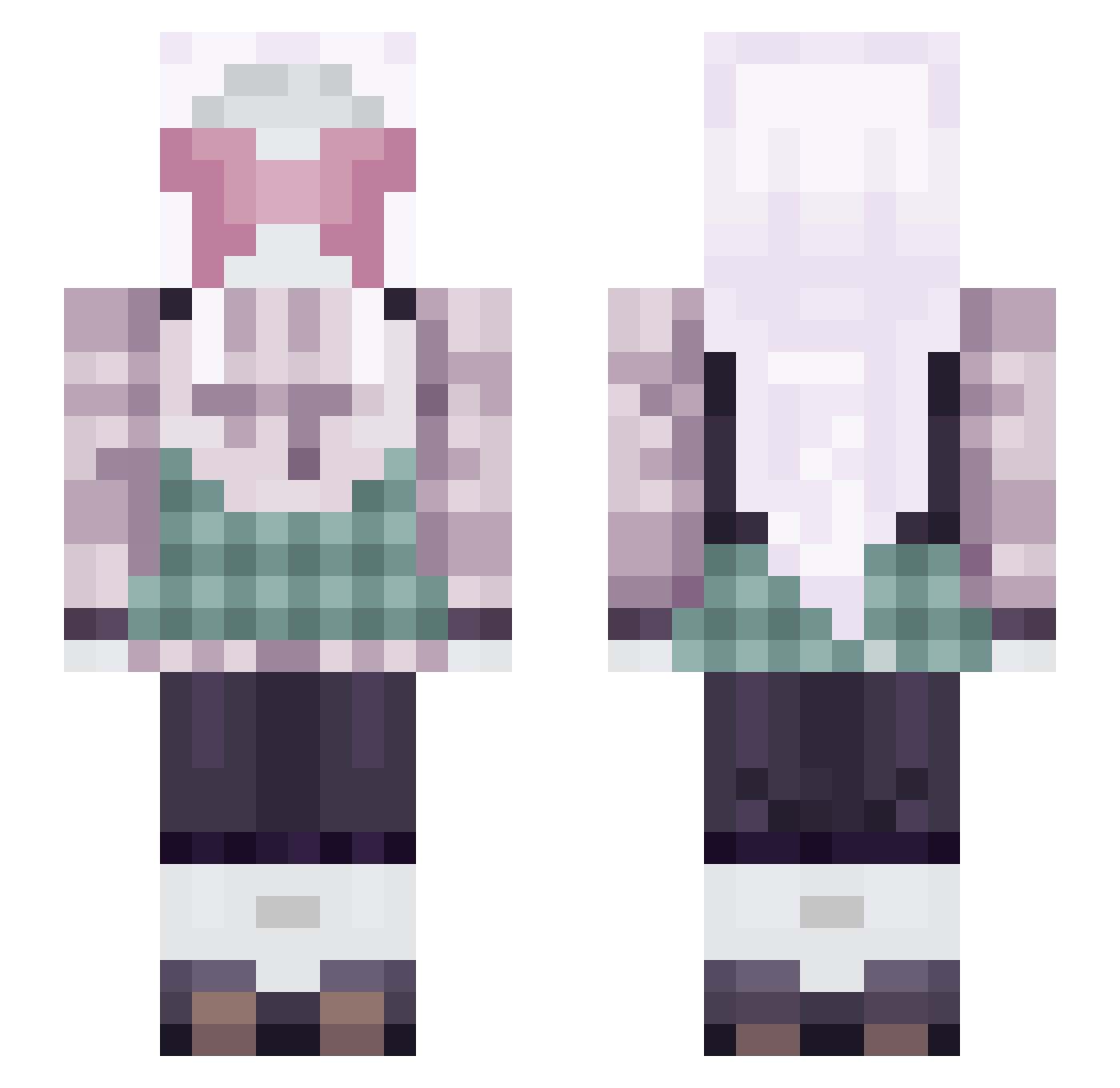 pspspsspsps Minecraft skin, front and back view