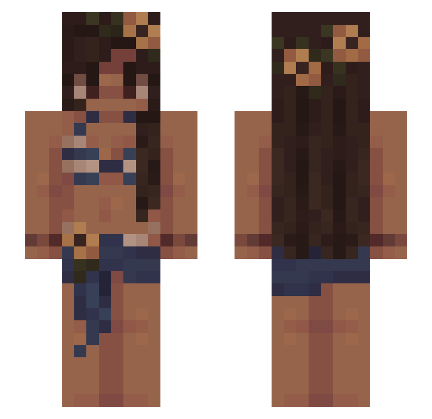 Deja_bo0 Minecraft skin, front and back view