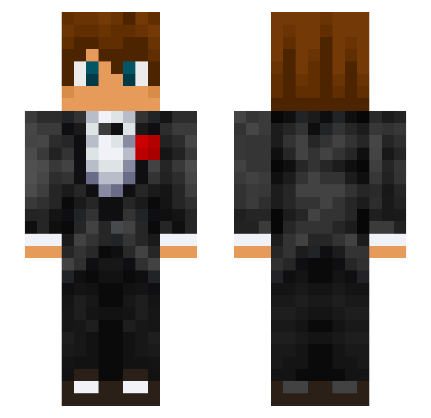 Striker1440 Minecraft skin, front and back view