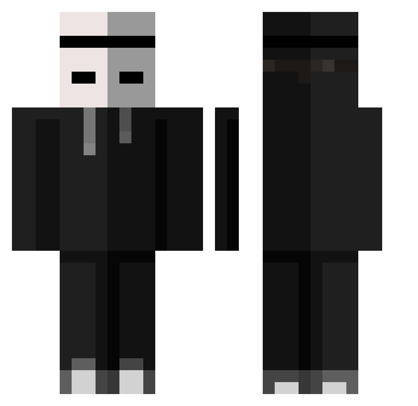 _Luux__ Minecraft skin, front and back view