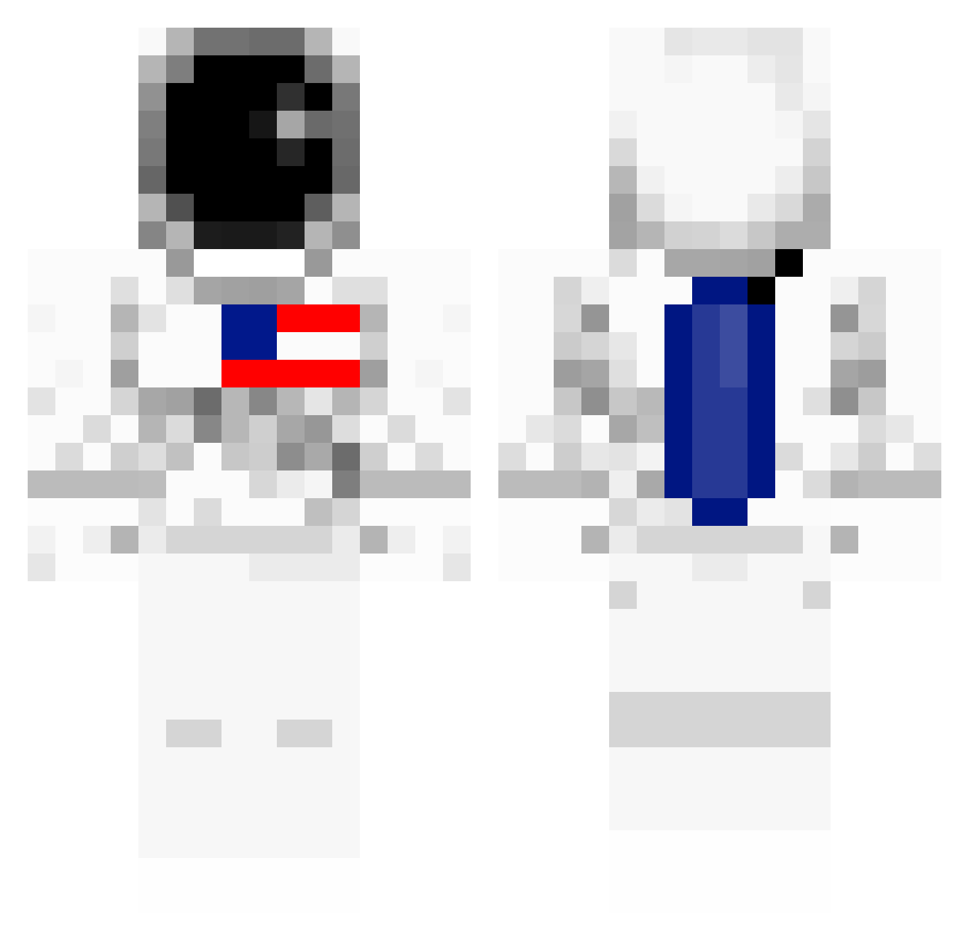 ImPrettyS1ck Minecraft skin, front and back view