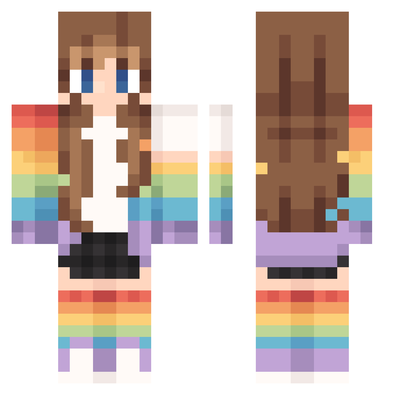 therunaway02 Minecraft skin, front and back view