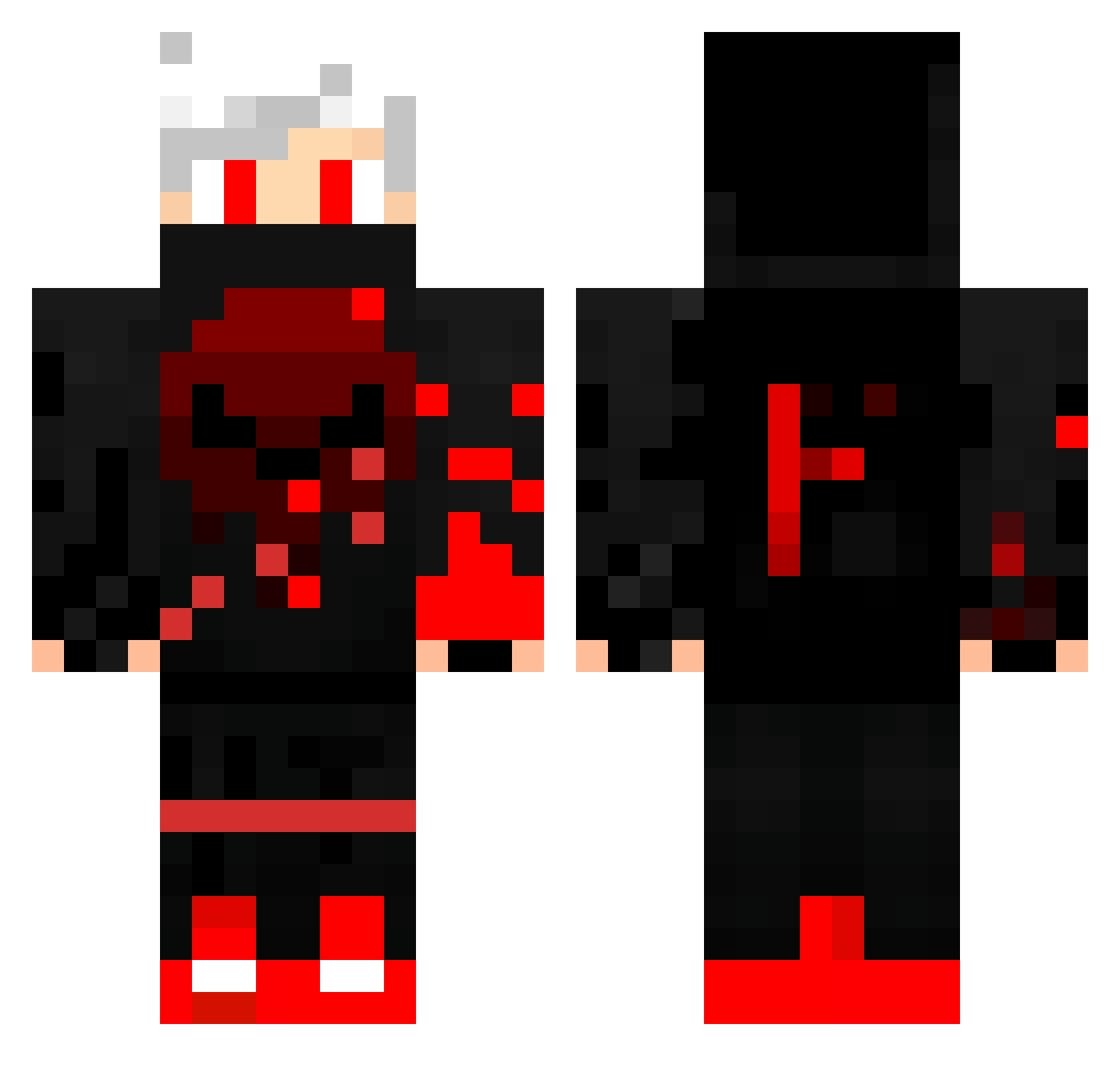 thebigfatwill Minecraft skin, front and back view