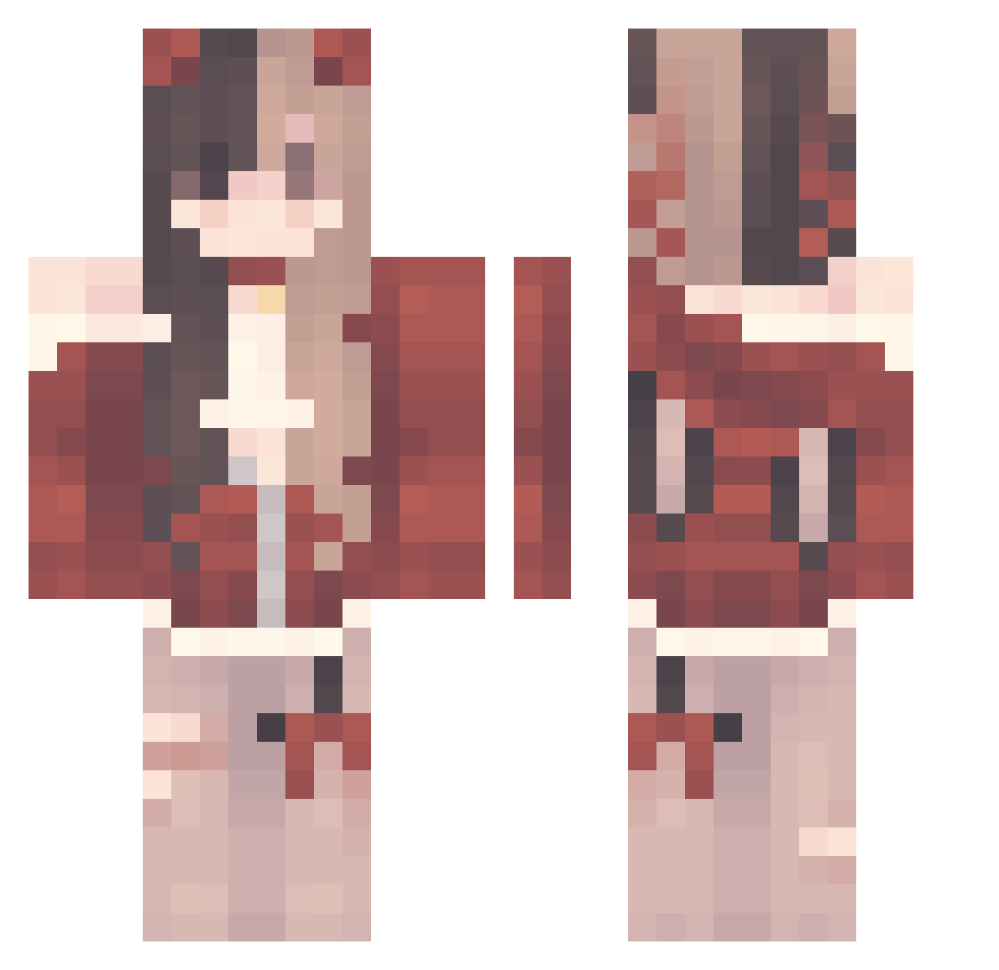11051124 Minecraft skin, front and back view
