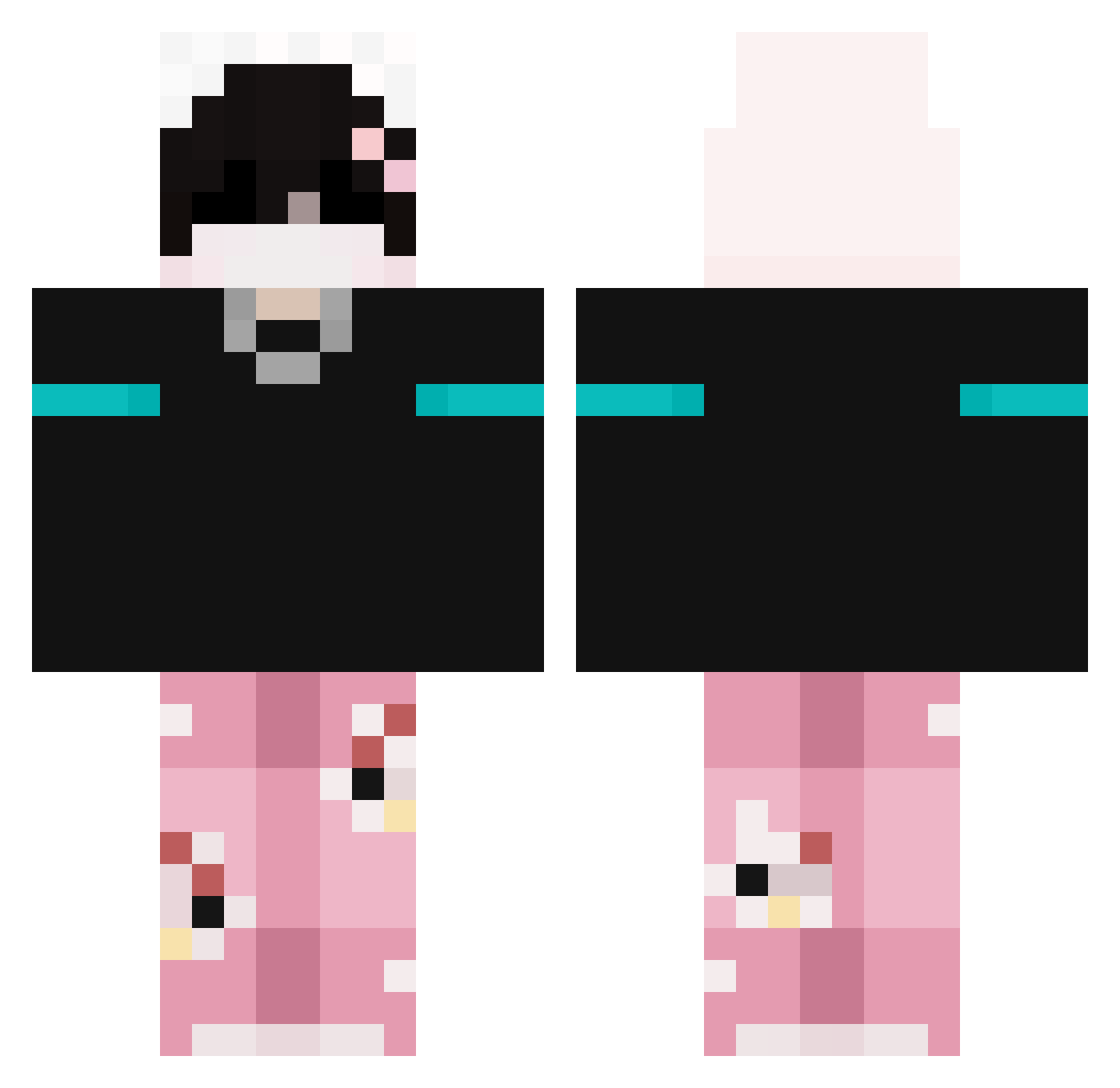 SloN884 Minecraft skin, front and back view