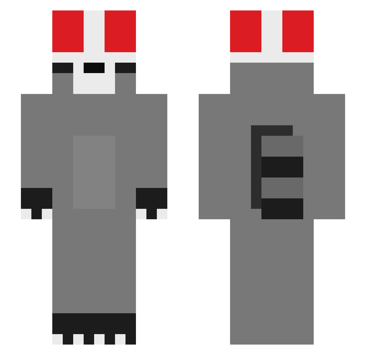 Willy_1 Minecraft skin, front and back view