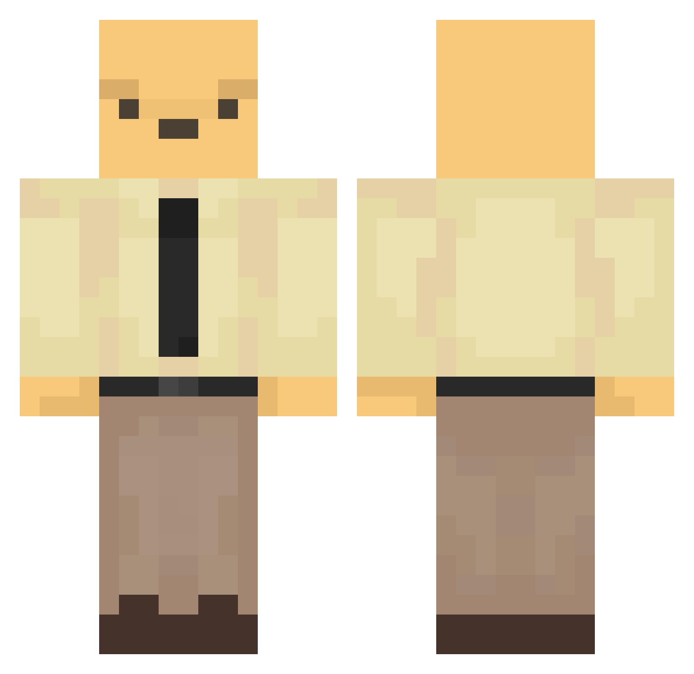sygo_ Minecraft skin, front and back view