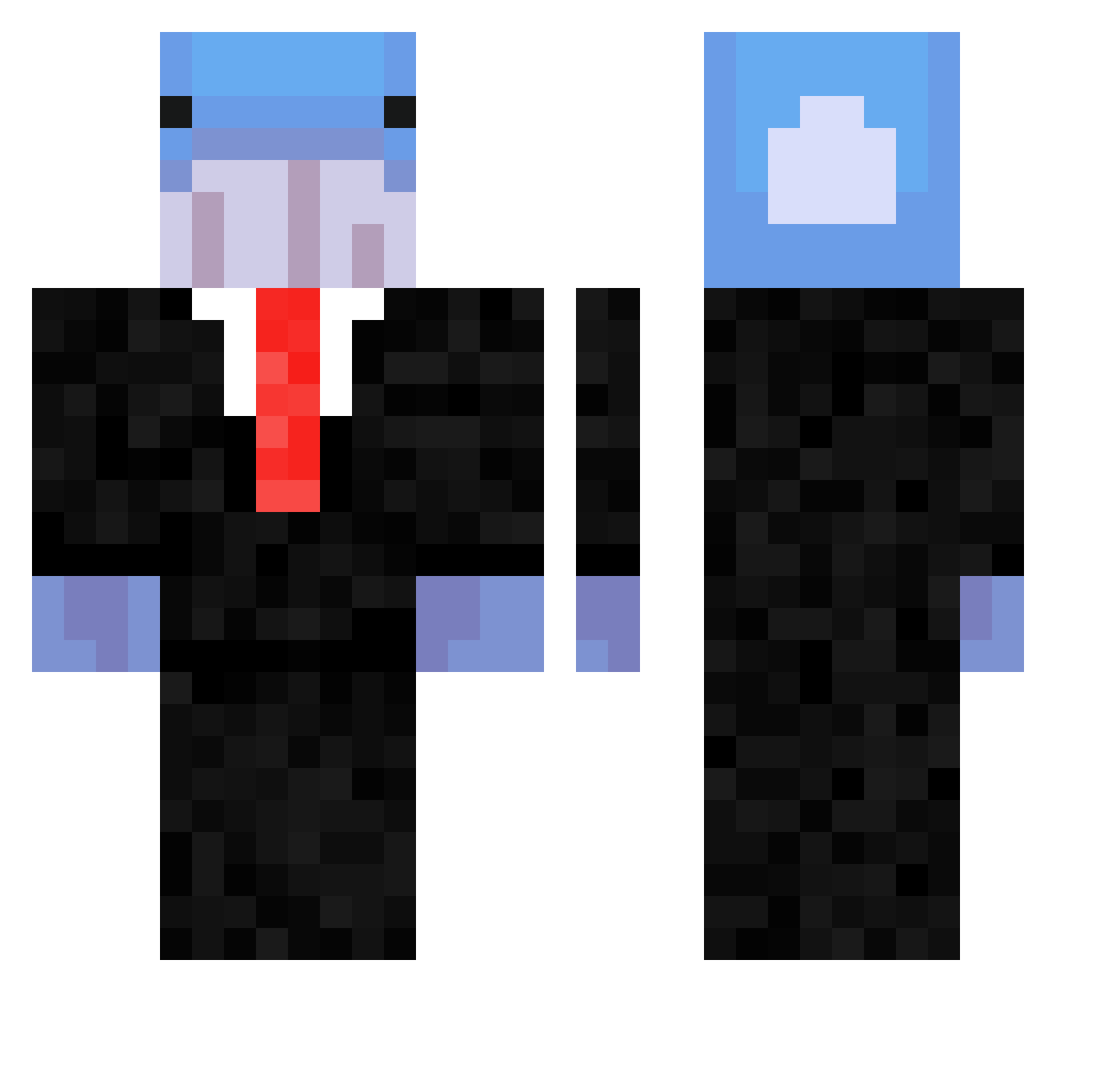 golias123 Minecraft skin, front and back view
