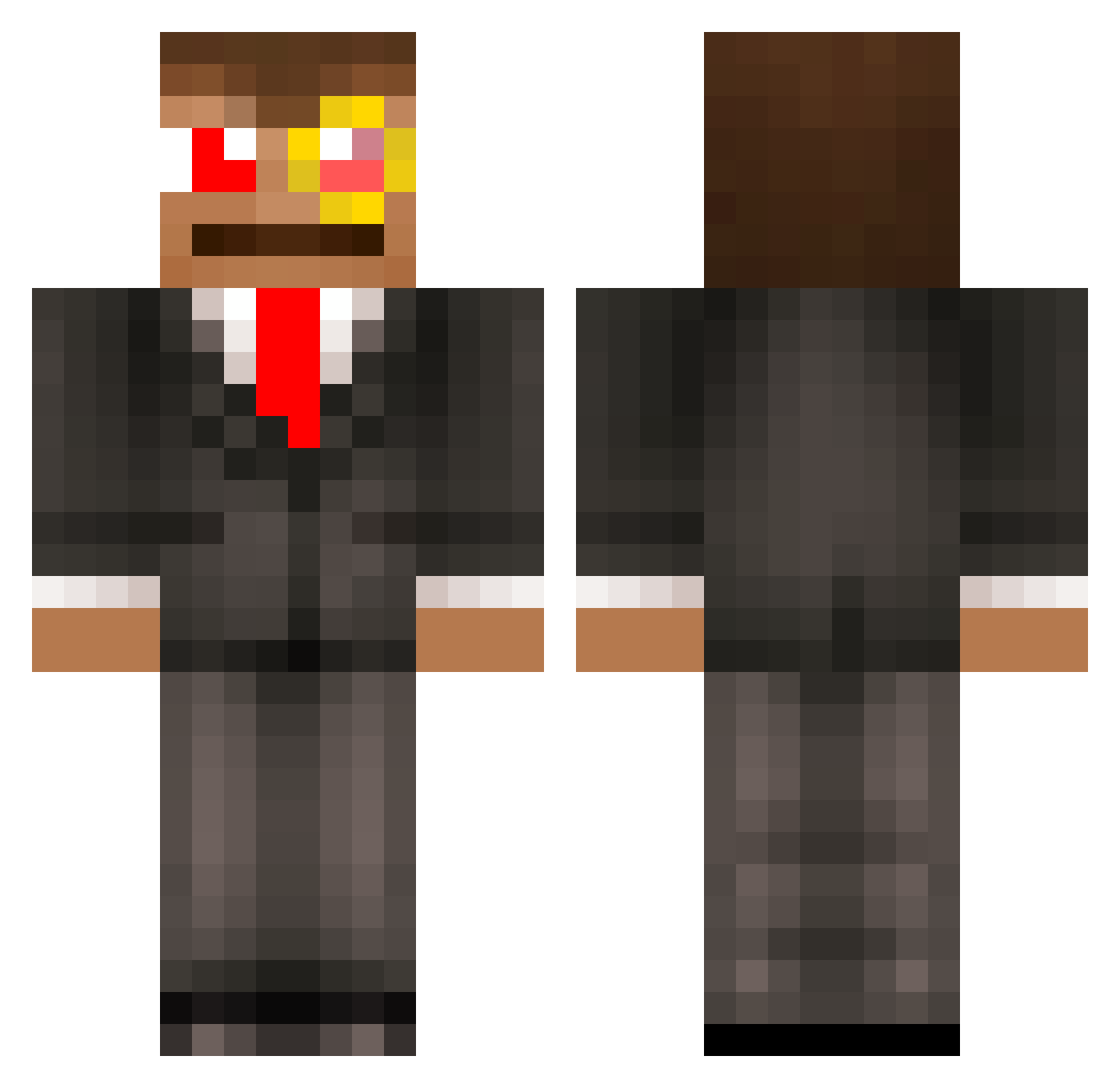 Emy_Et_Aurel Minecraft skin, front and back view