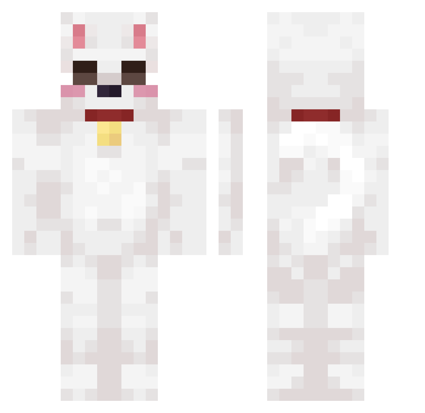 Kenmist1 Minecraft skin, front and back view