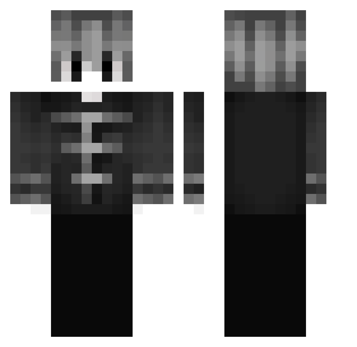 OJOJJOJO Minecraft skin, front and back view