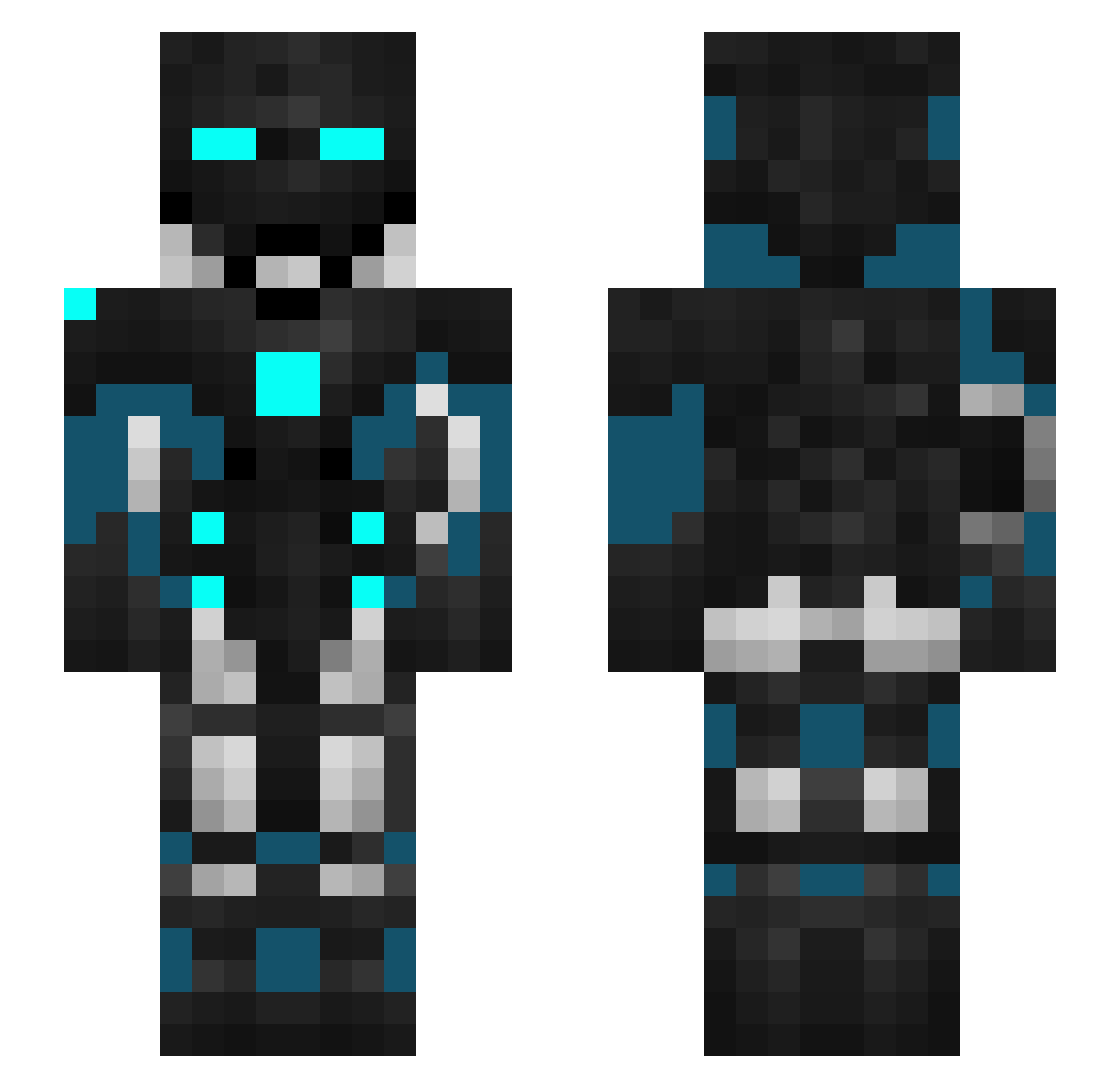 LollipopGirl05 Minecraft skin, front and back view