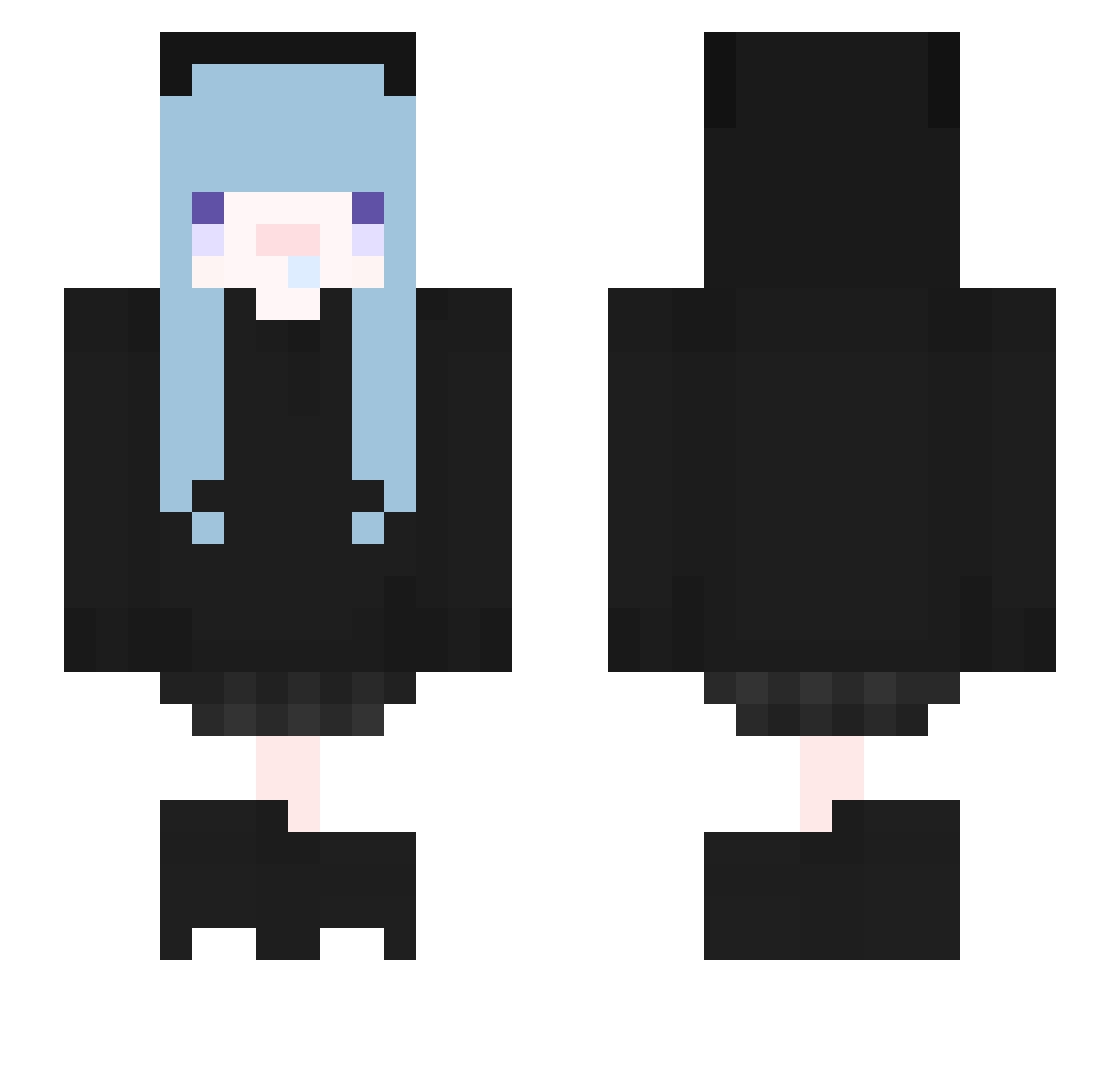 Xiao_Amber_TW Minecraft skin, front and back view