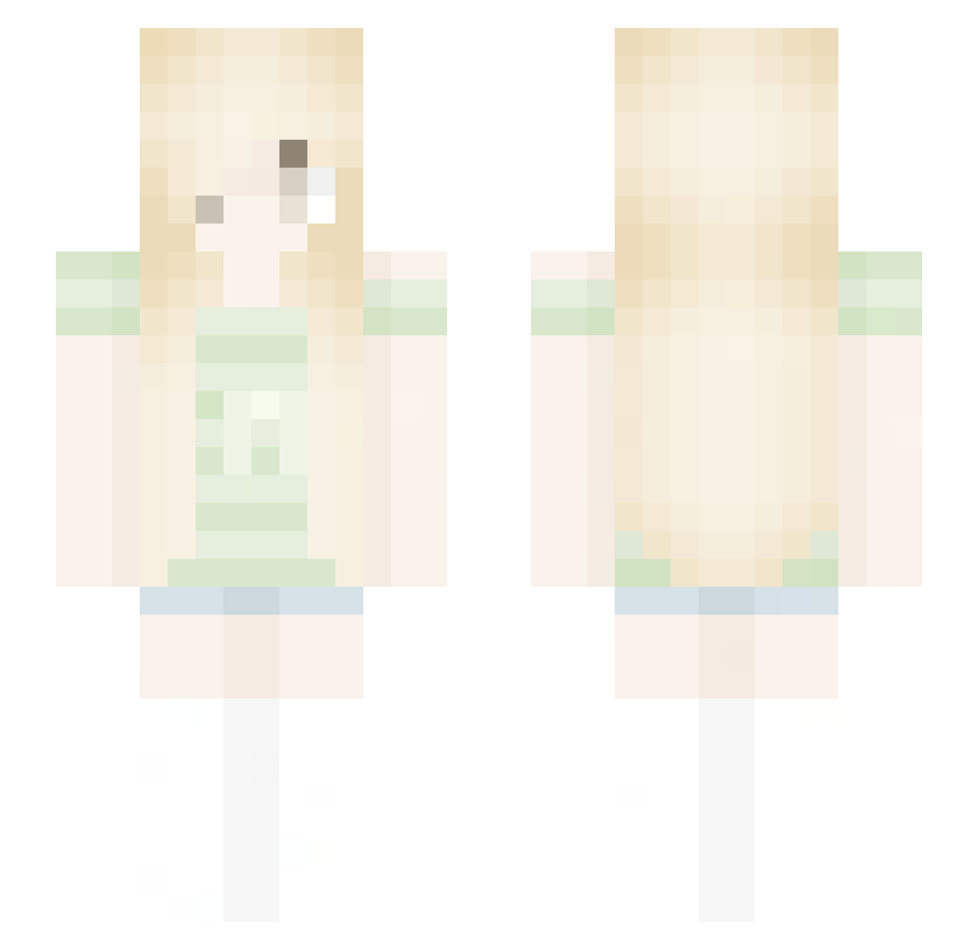 UwU_UvU Minecraft skin, front and back view