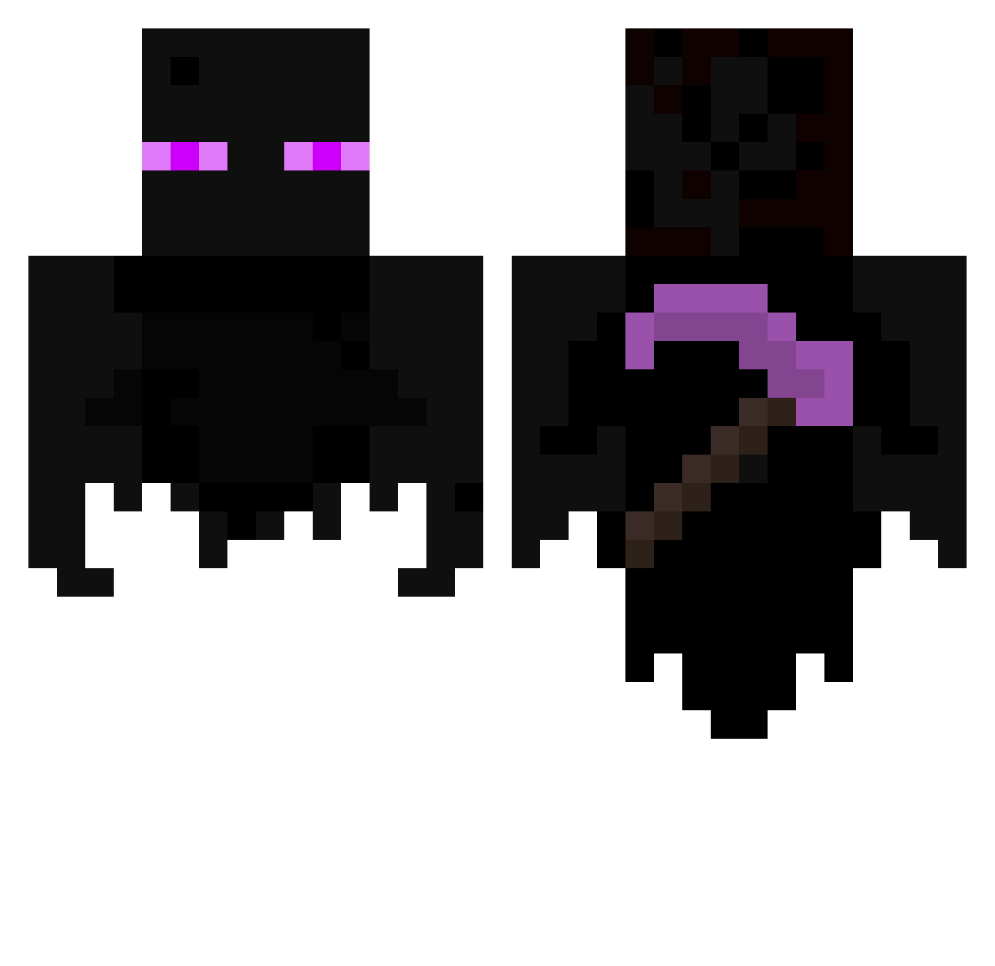 jonyFtor Minecraft skin, front and back view