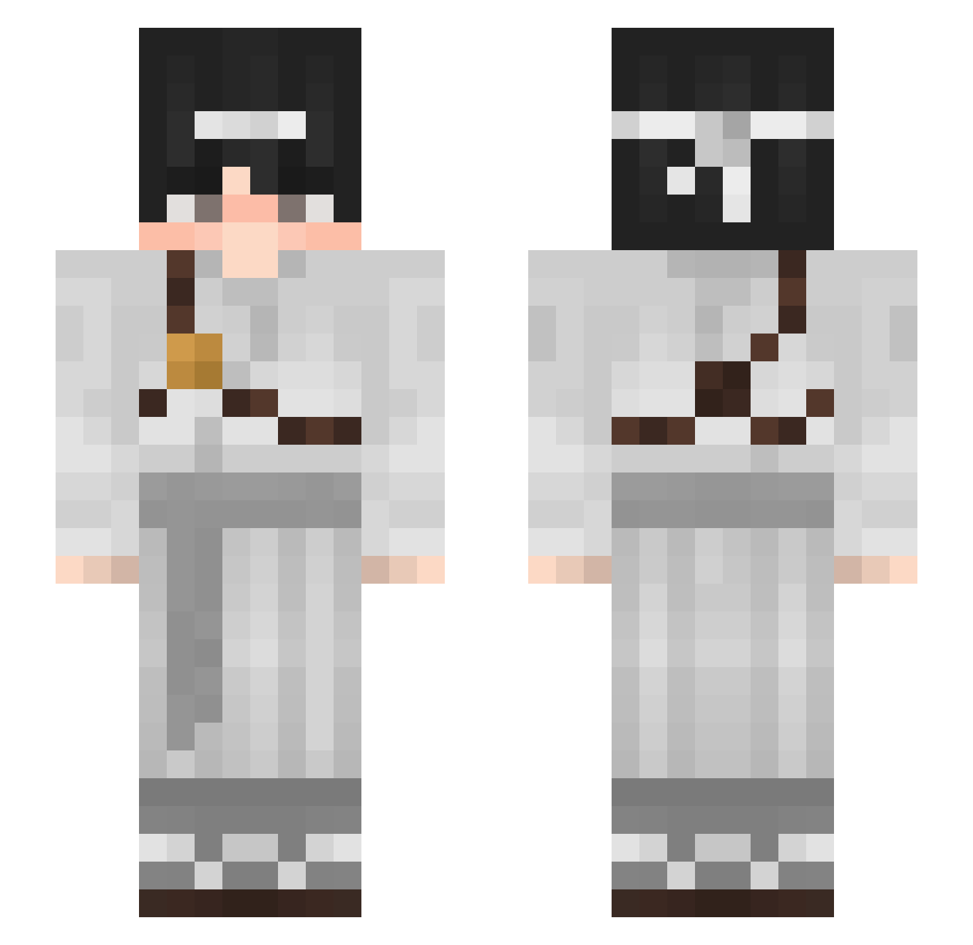 arcxii11 Minecraft skin, front and back view