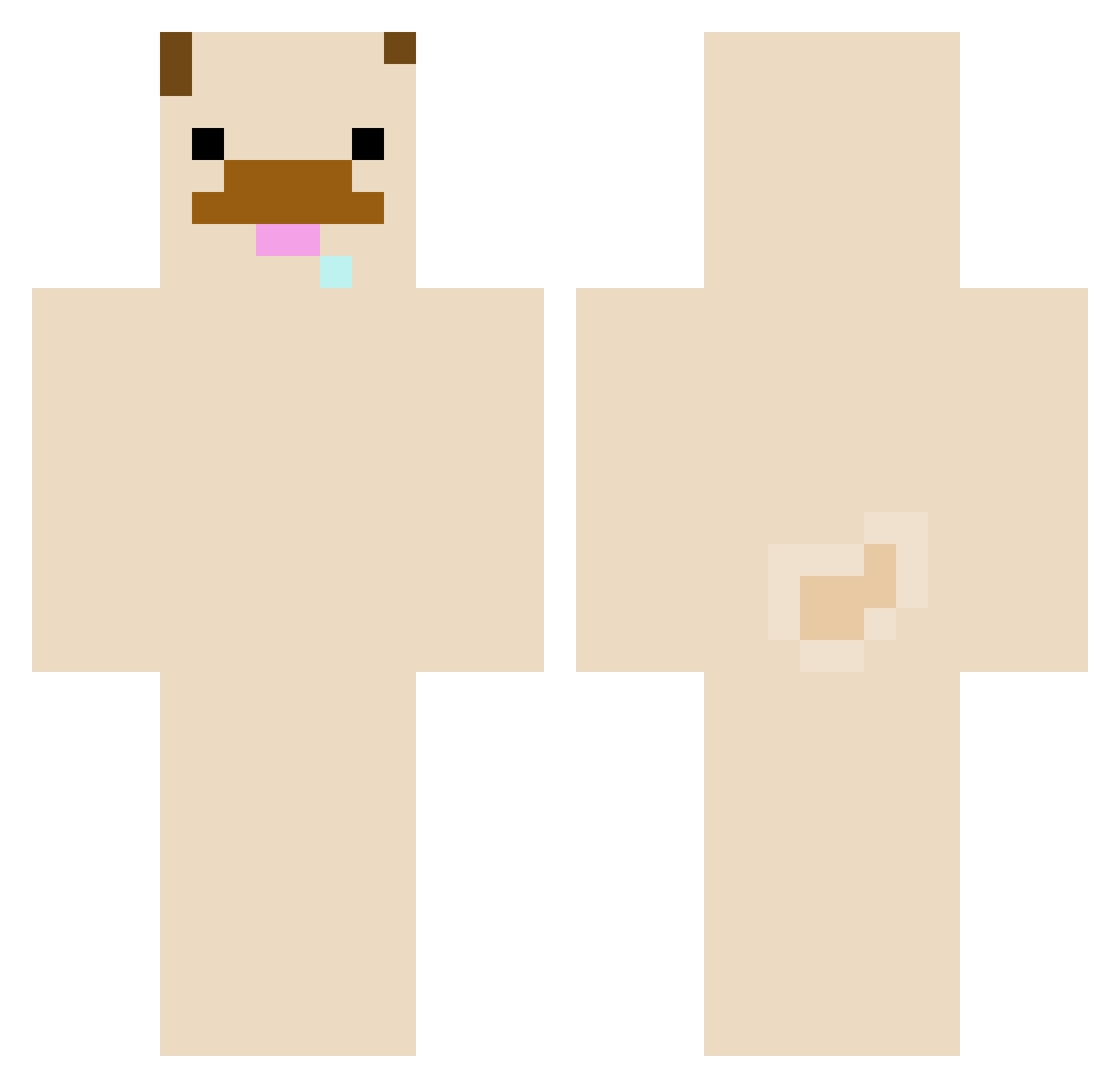 Autumnlolz Minecraft skin, front and back view