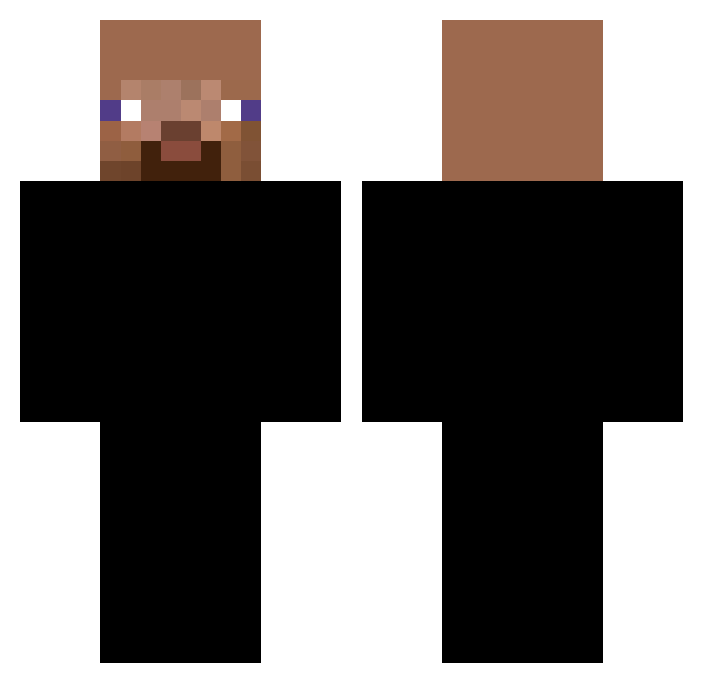 Sickles Minecraft skin, front and back view