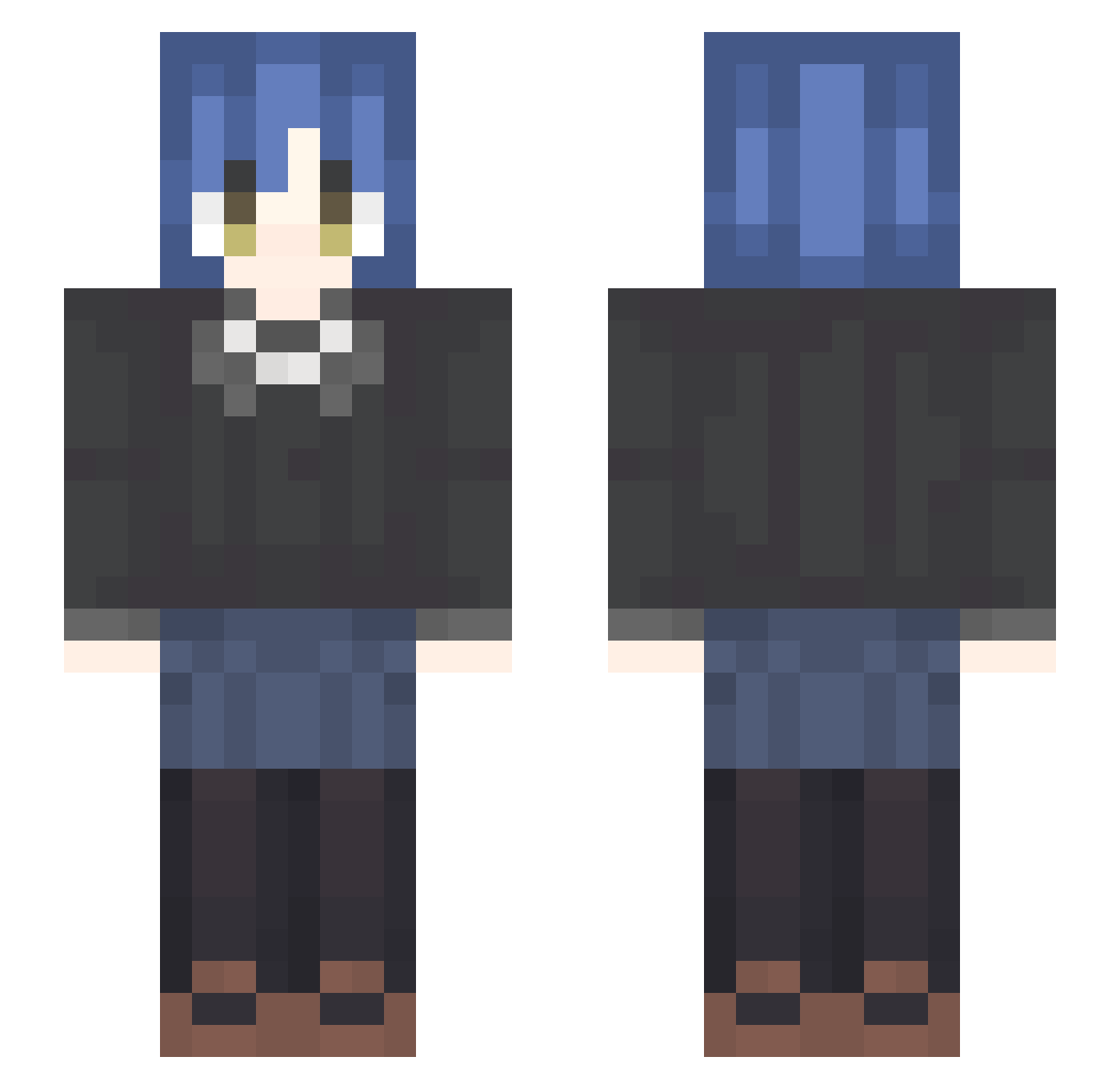 qiukui123 Minecraft skin, front and back view