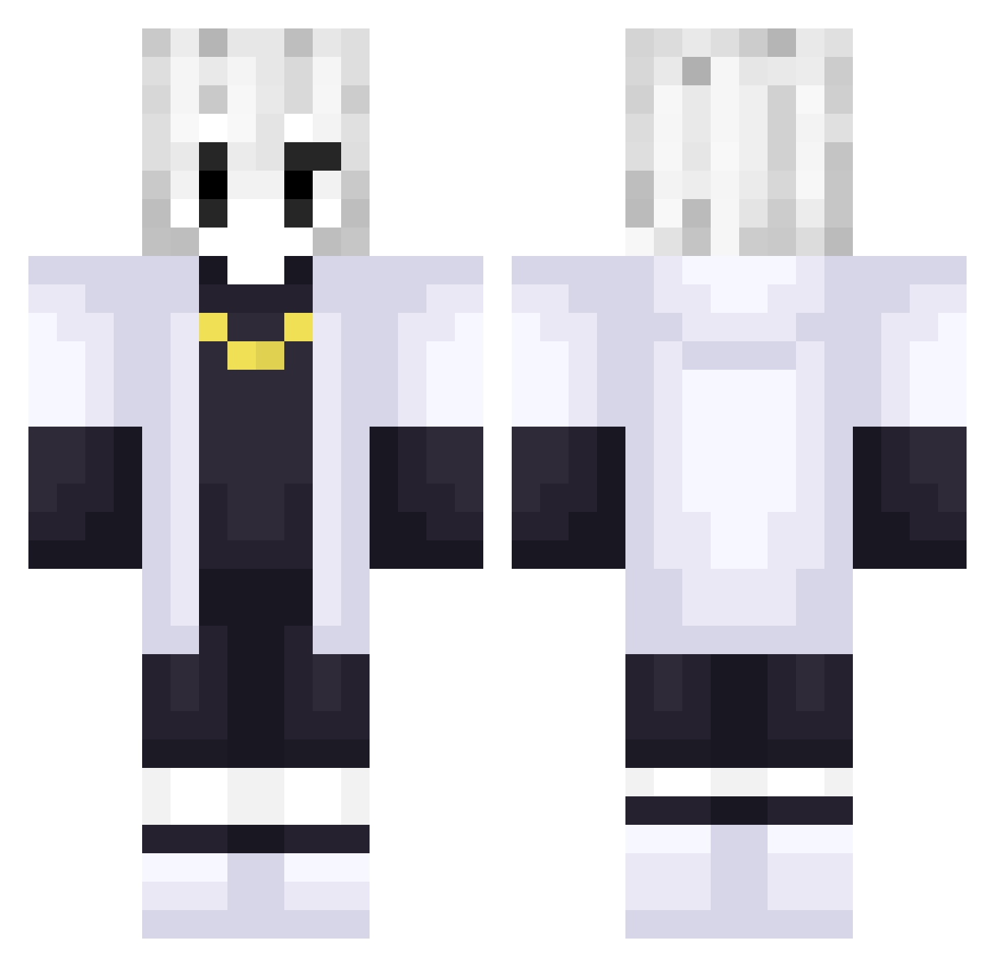 sloopyfss Minecraft skin, front and back view