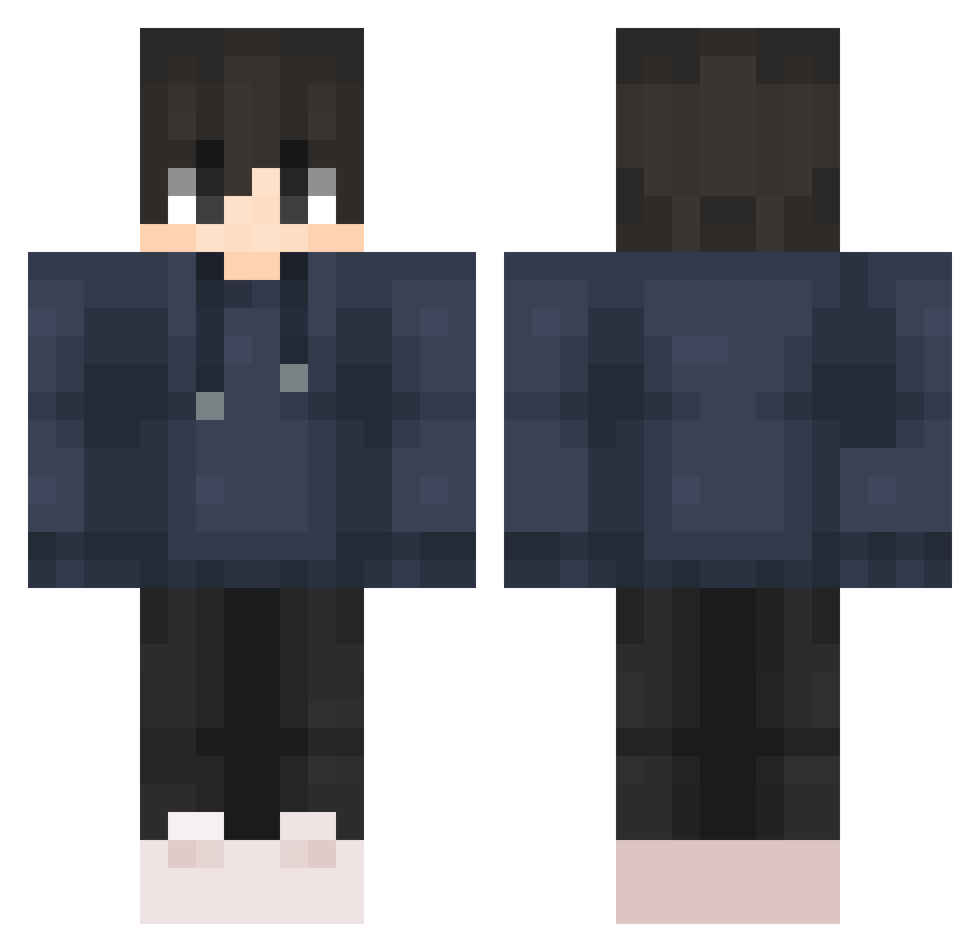 V1dhy0Tha Minecraft skin, front and back view