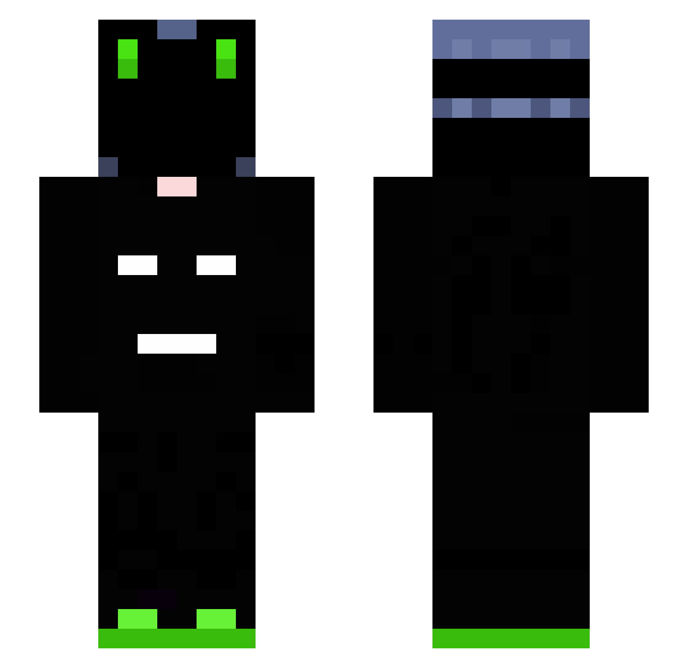 Tsotcz Minecraft skin, front and back view