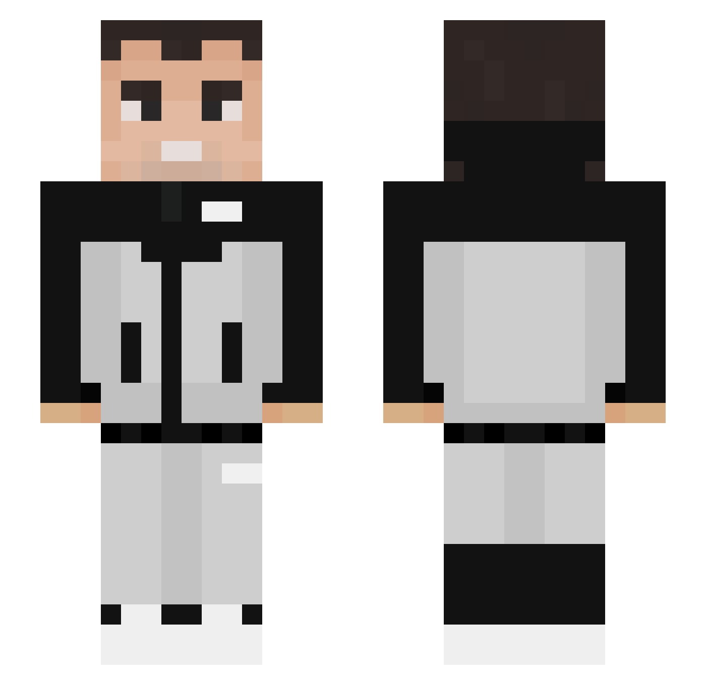 Azztek_ Minecraft skin, front and back view