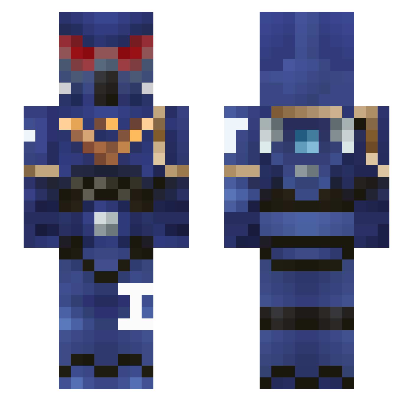 Sippy_Kup Minecraft skin, front and back view