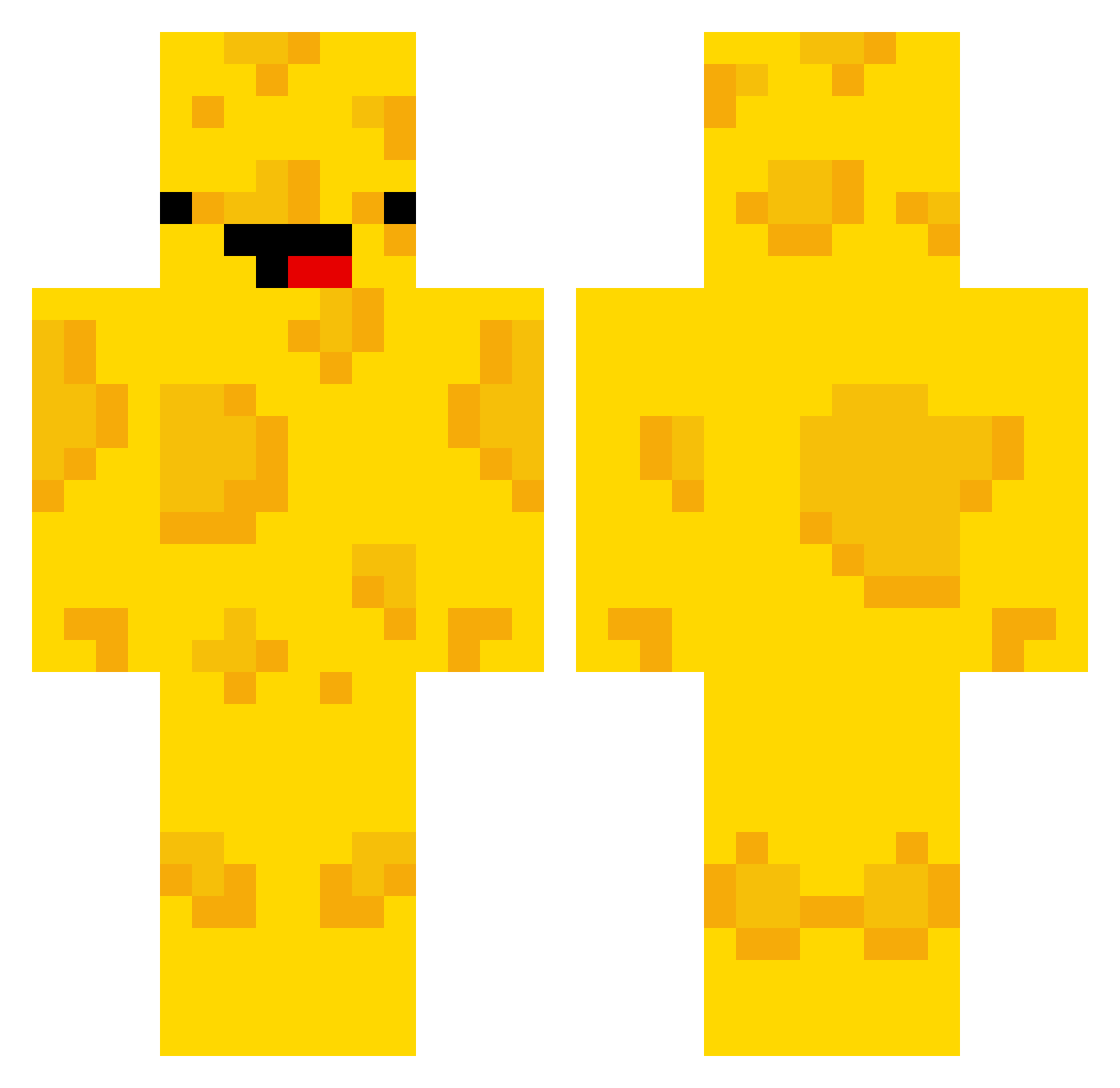 yejoong Minecraft skin, front and back view