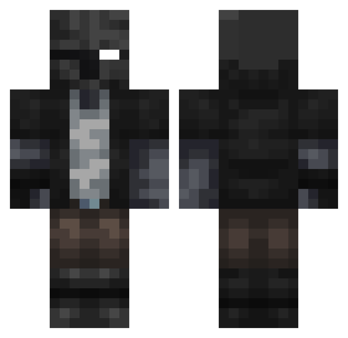 WkrTuesday87 Minecraft skin, front and back view