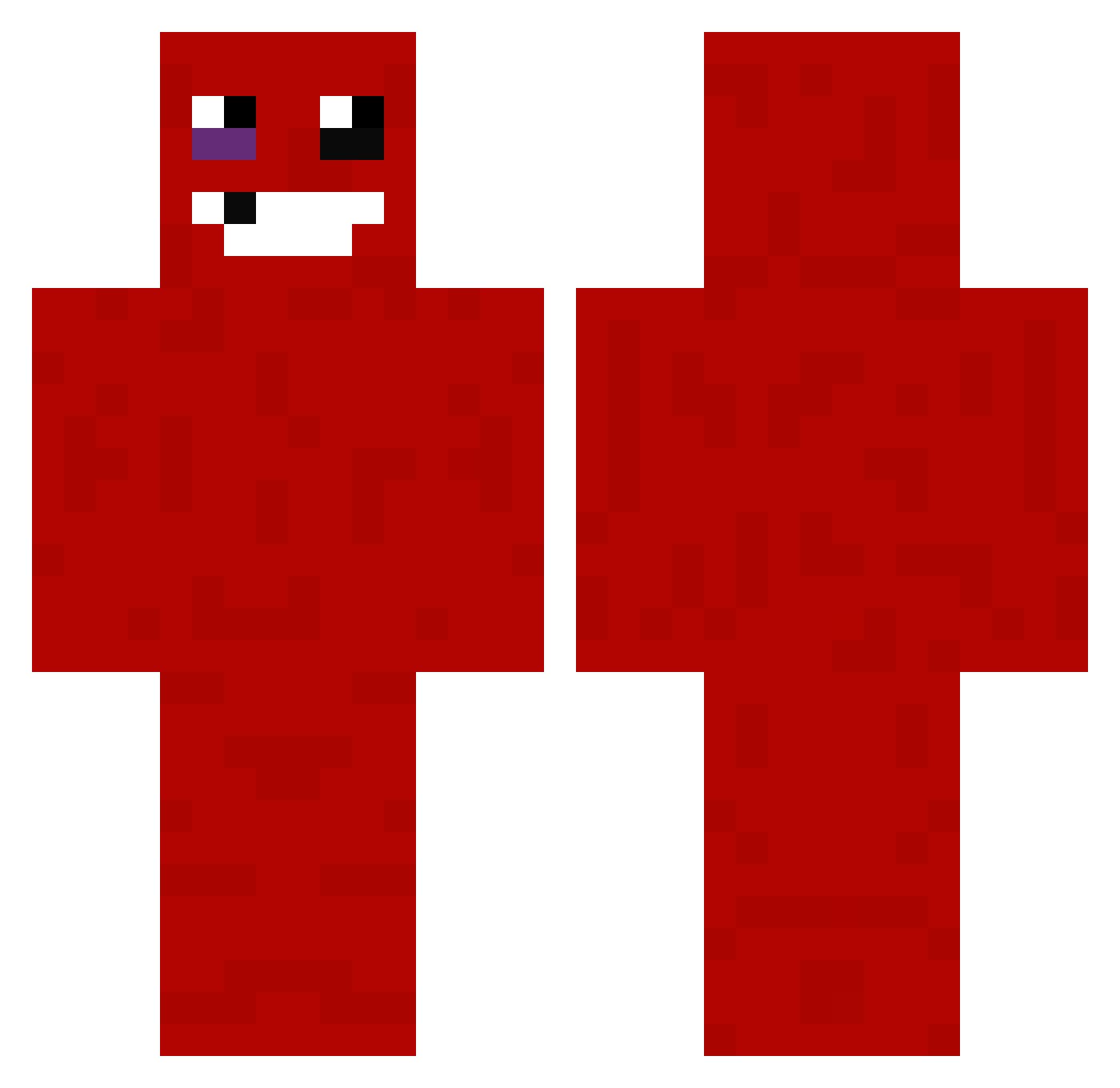 porto1266 Minecraft skin, front and back view