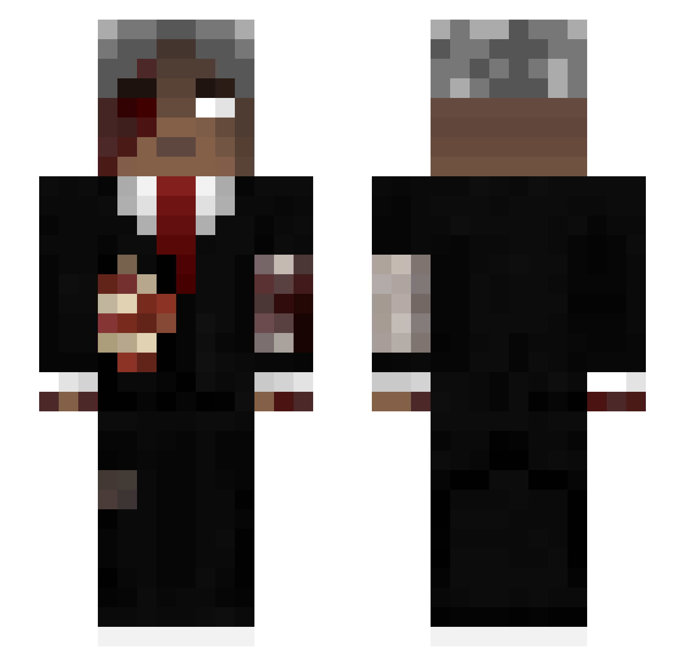 SpedyTerror Minecraft skin, front and back view