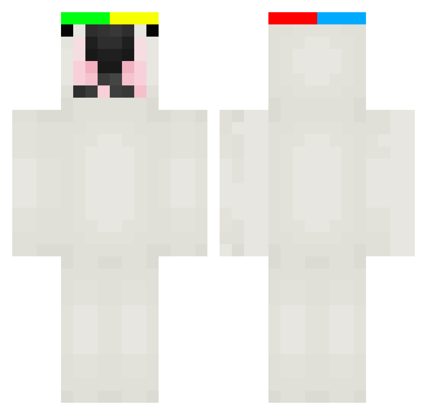 ilovemargielas Minecraft skin, front and back view