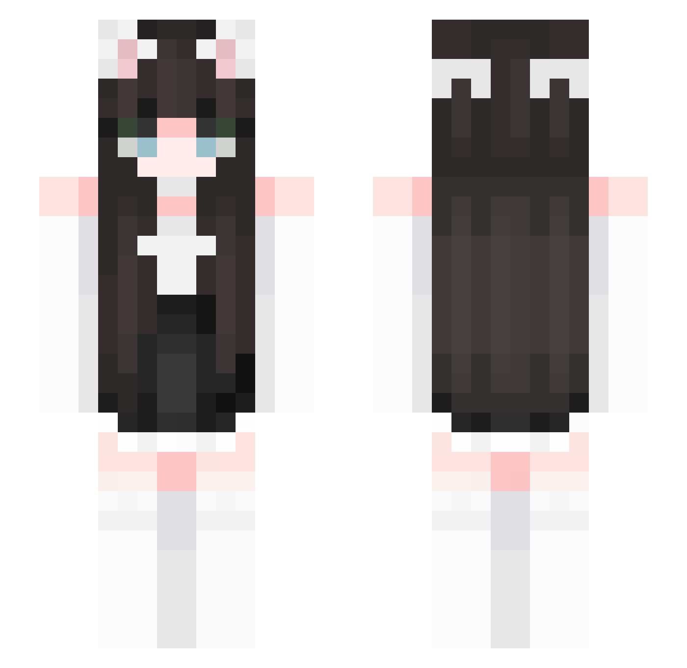 TotallyNotCass Minecraft skin, front and back view