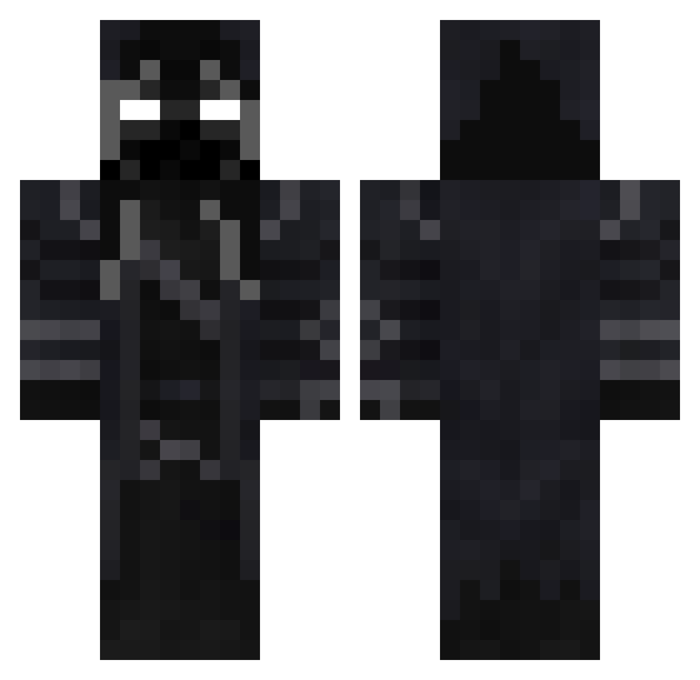 wolfblade5977 Minecraft skin, front and back view