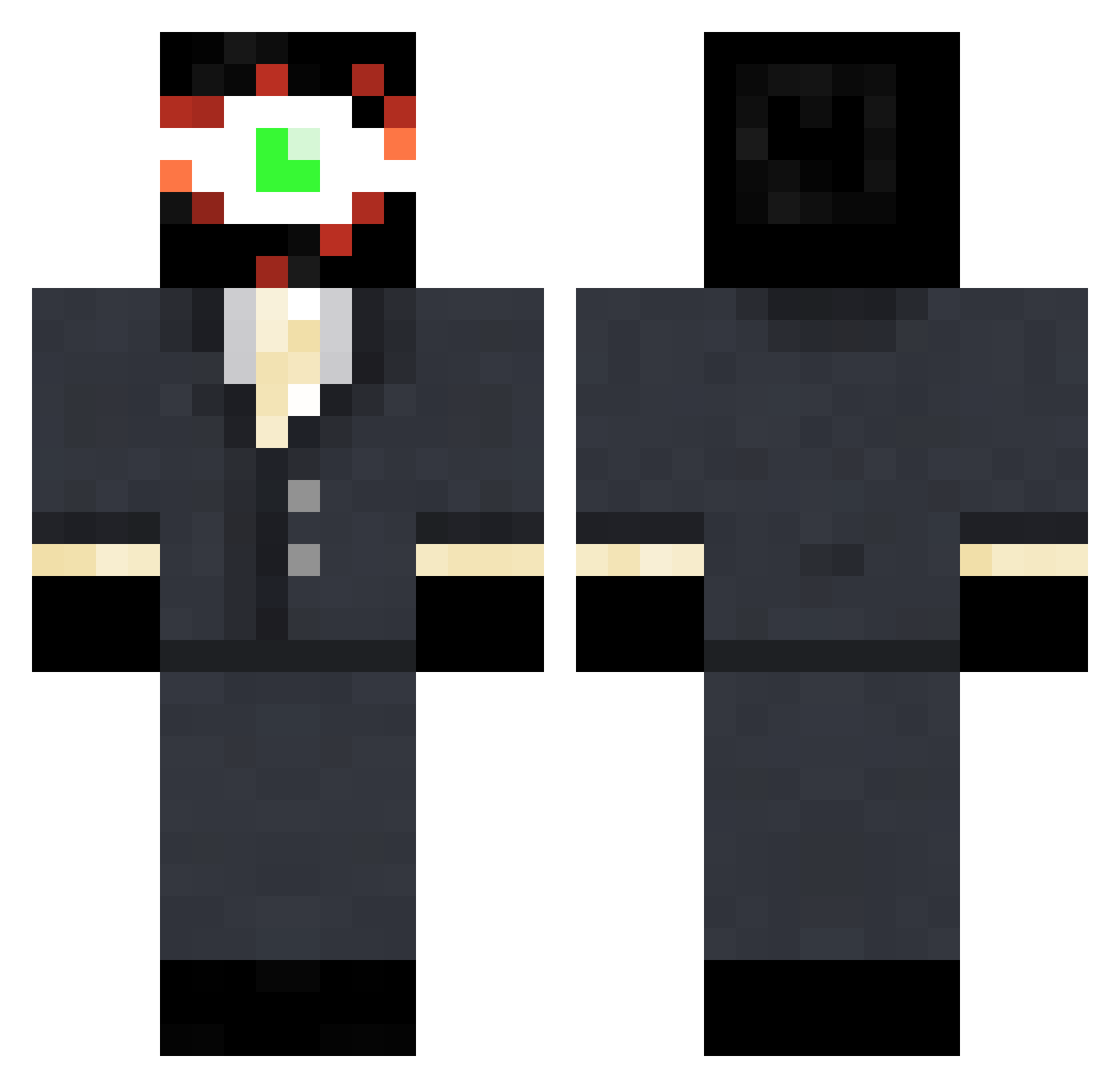 Sylidex Minecraft skin, front and back view